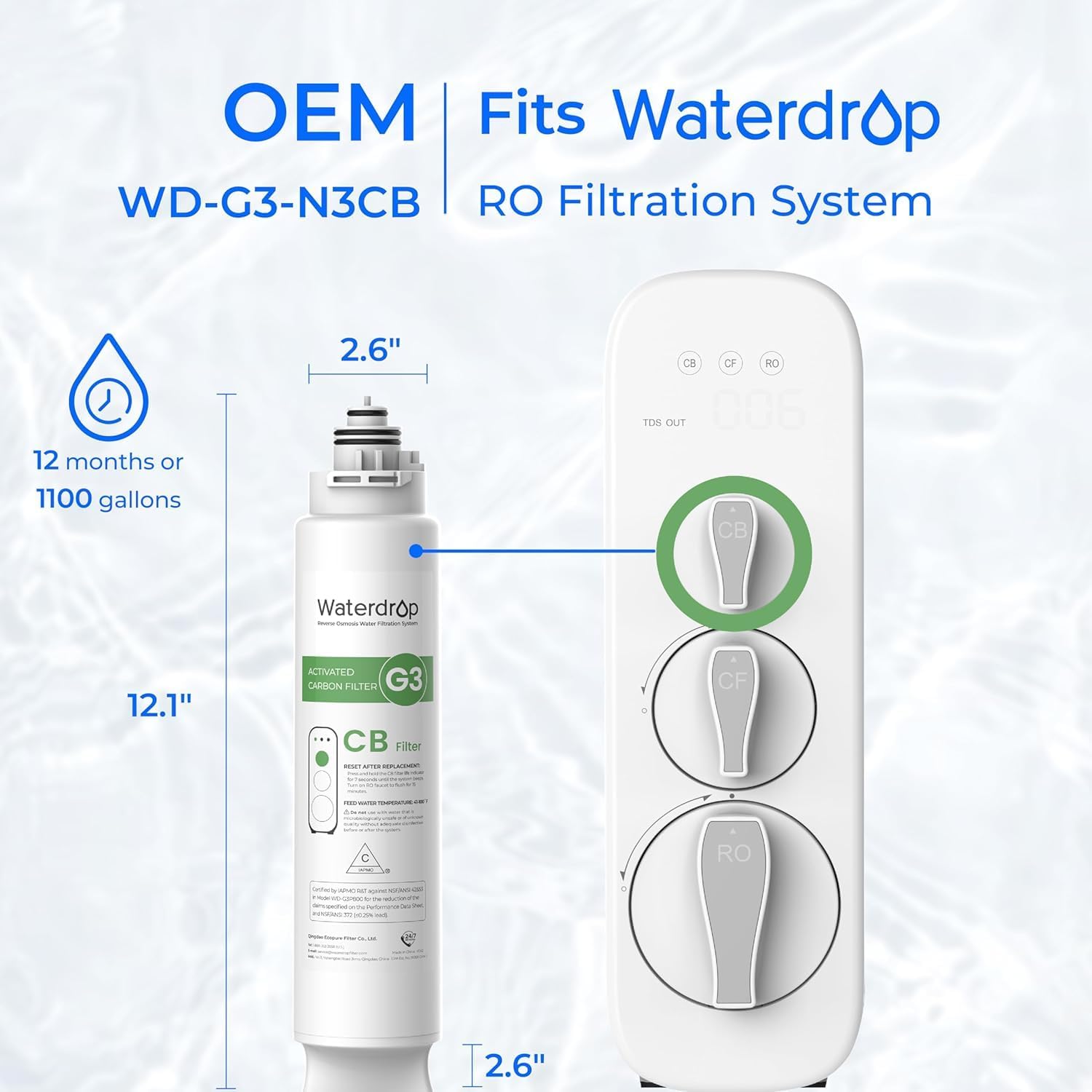 Waterdrop B-WD-G3-CFCBRO Replacement-Water-Filters-Cartridges - View #2