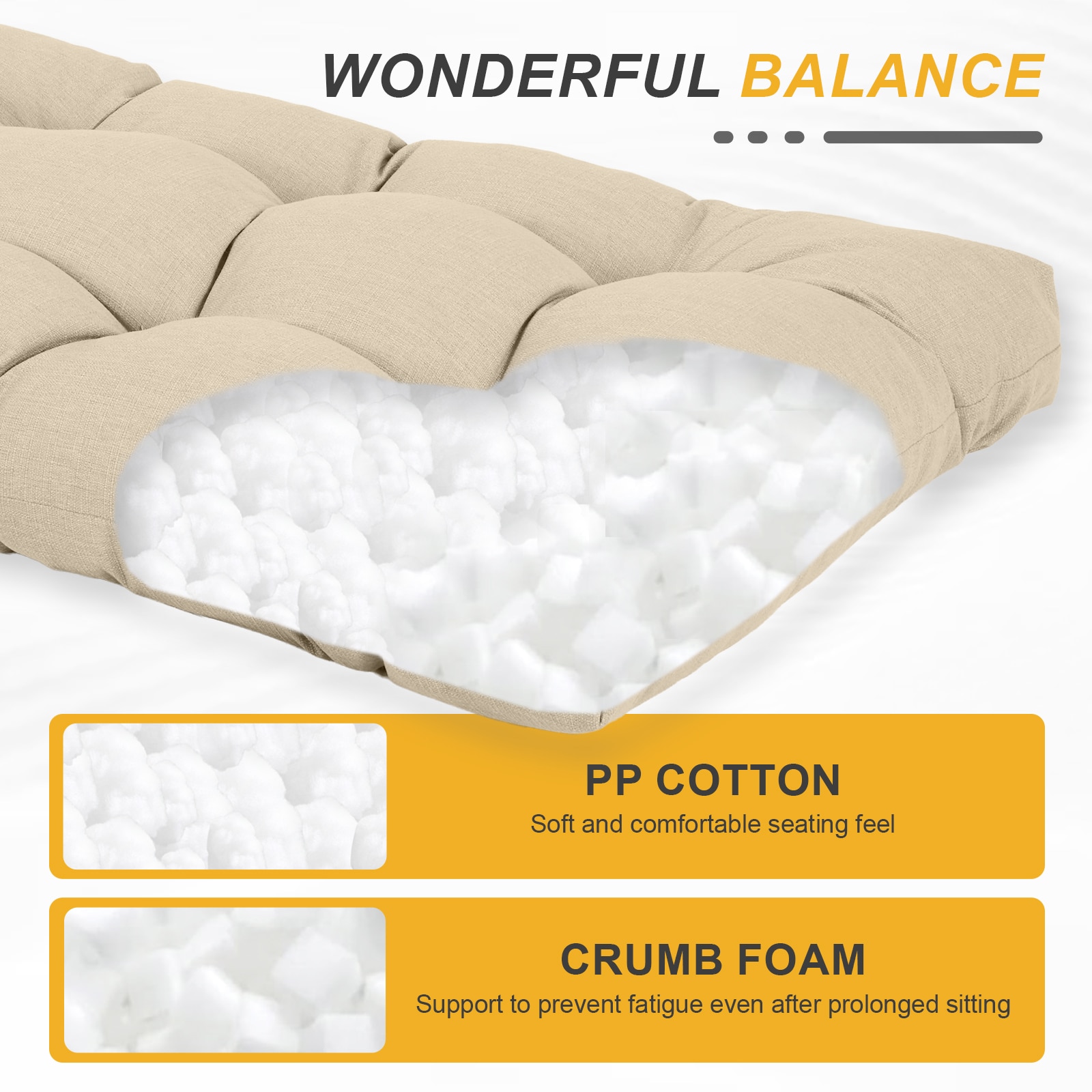 Aoodor A378-PLNLN Patio-Furniture-Cushions - View #6