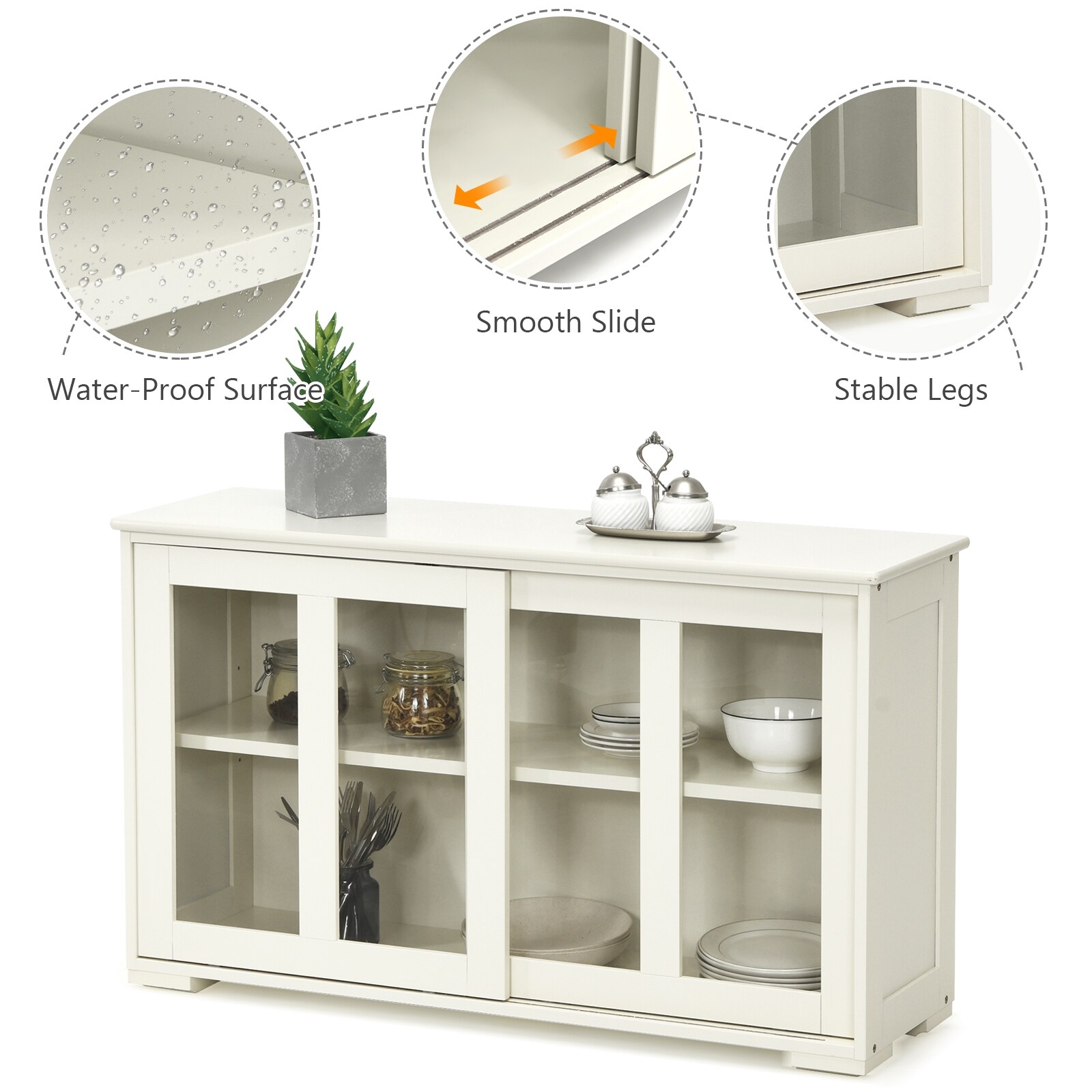 Slickblue D-CO-HW76835WH Dining-Kitchen-Storarge - View #5