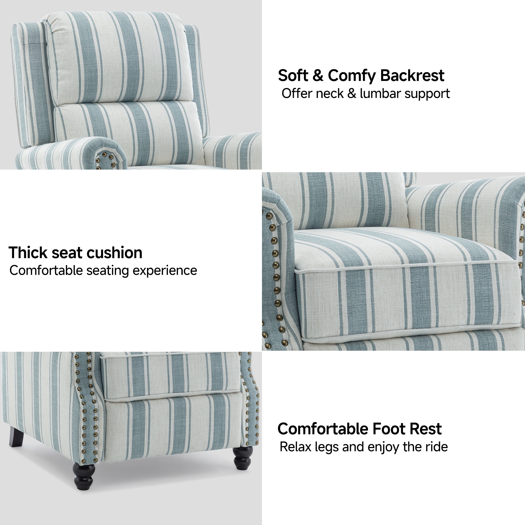 Dreamsidea LS-CH0026-STRIPE B chairs - View #8