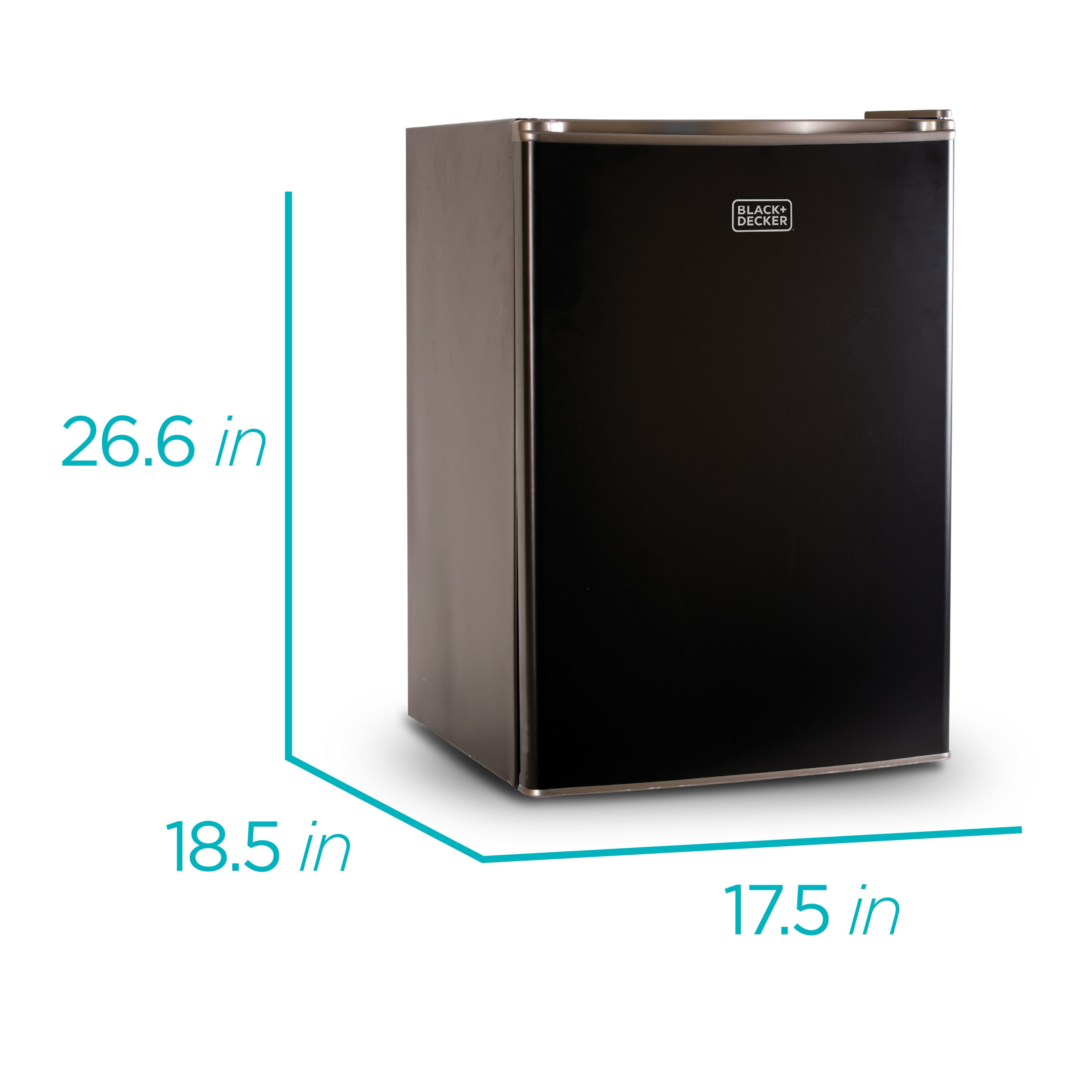 BLACK+DECKER BCRK43W 4.3 Cu. Ft. Energy Star Refrigerator with Freezer, White