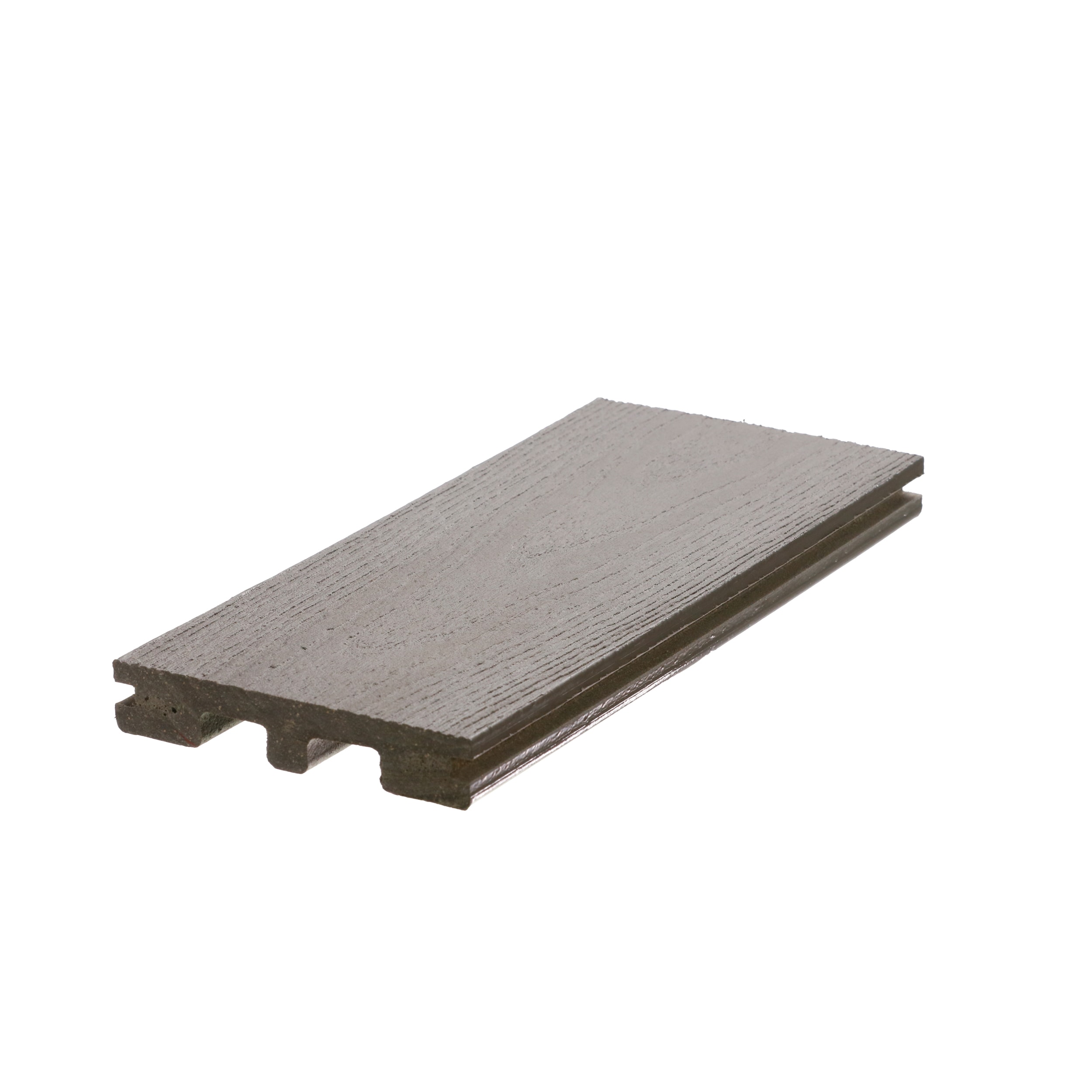 DuxxBak Composite Decking DX-OLT-240RS-G Optima LT Dekk 1-in x 6-in x 20-ft River Stone Grooved Composite Deck board