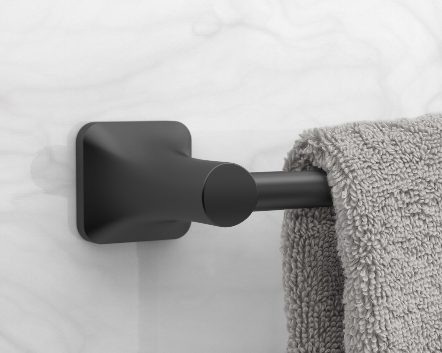 allen + roth 3-Piece Dunmore Matte Black Decorative Bathroom Hardware ...