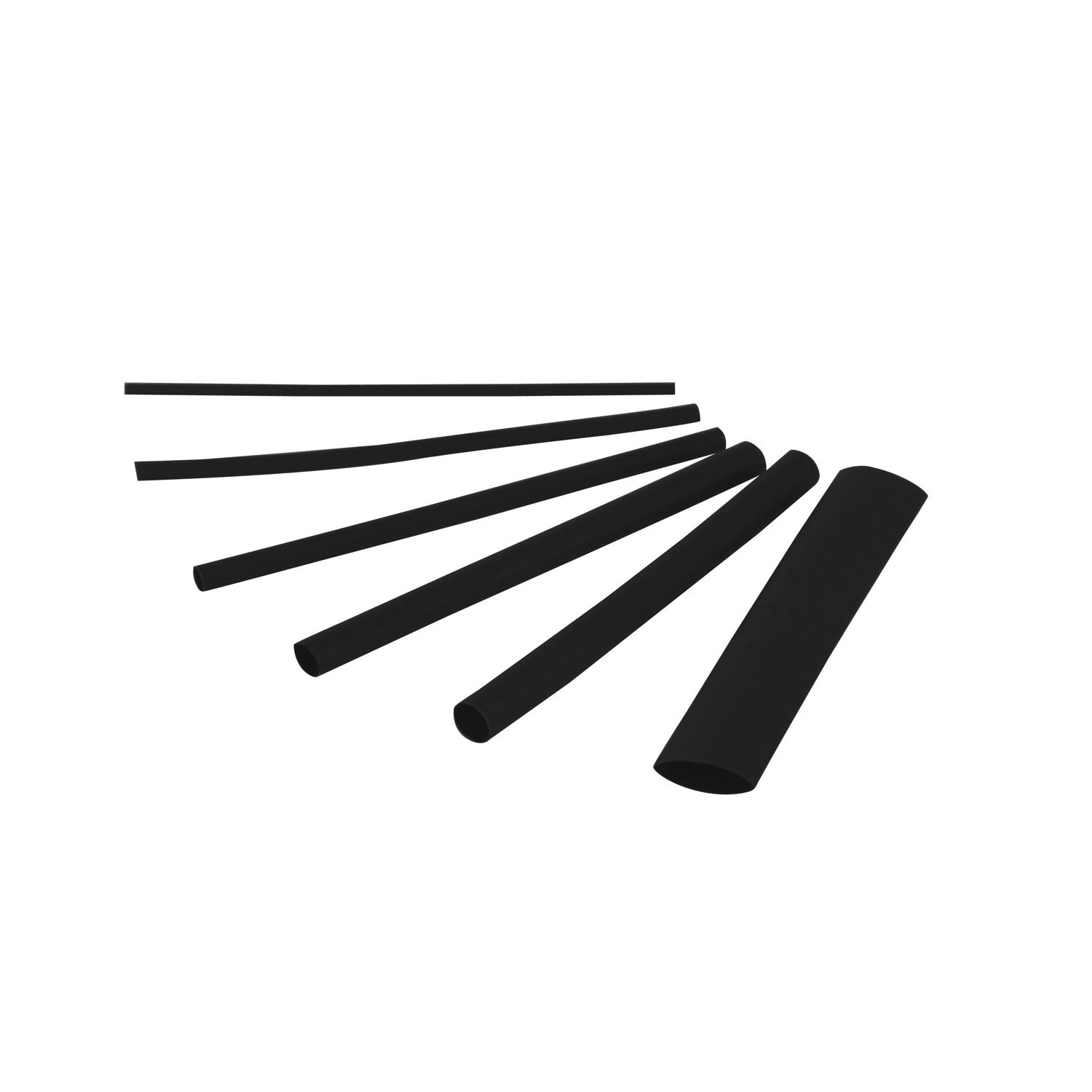 Gardner Bender  HST-ASTB Heat-Shrink Tubing Assortment 160 pc 3/32-3/4 in Black