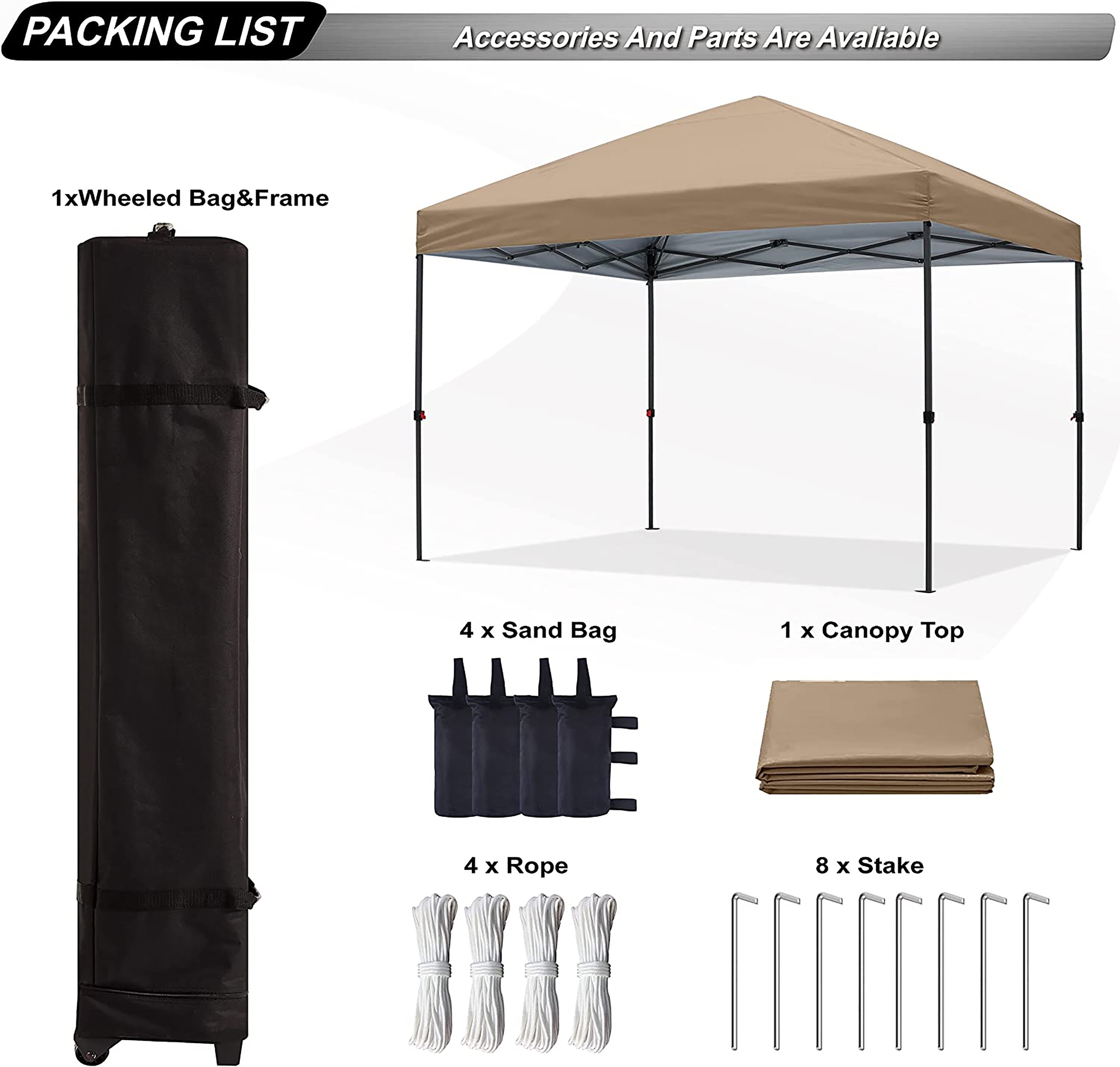 Abccanopy top replacement parts