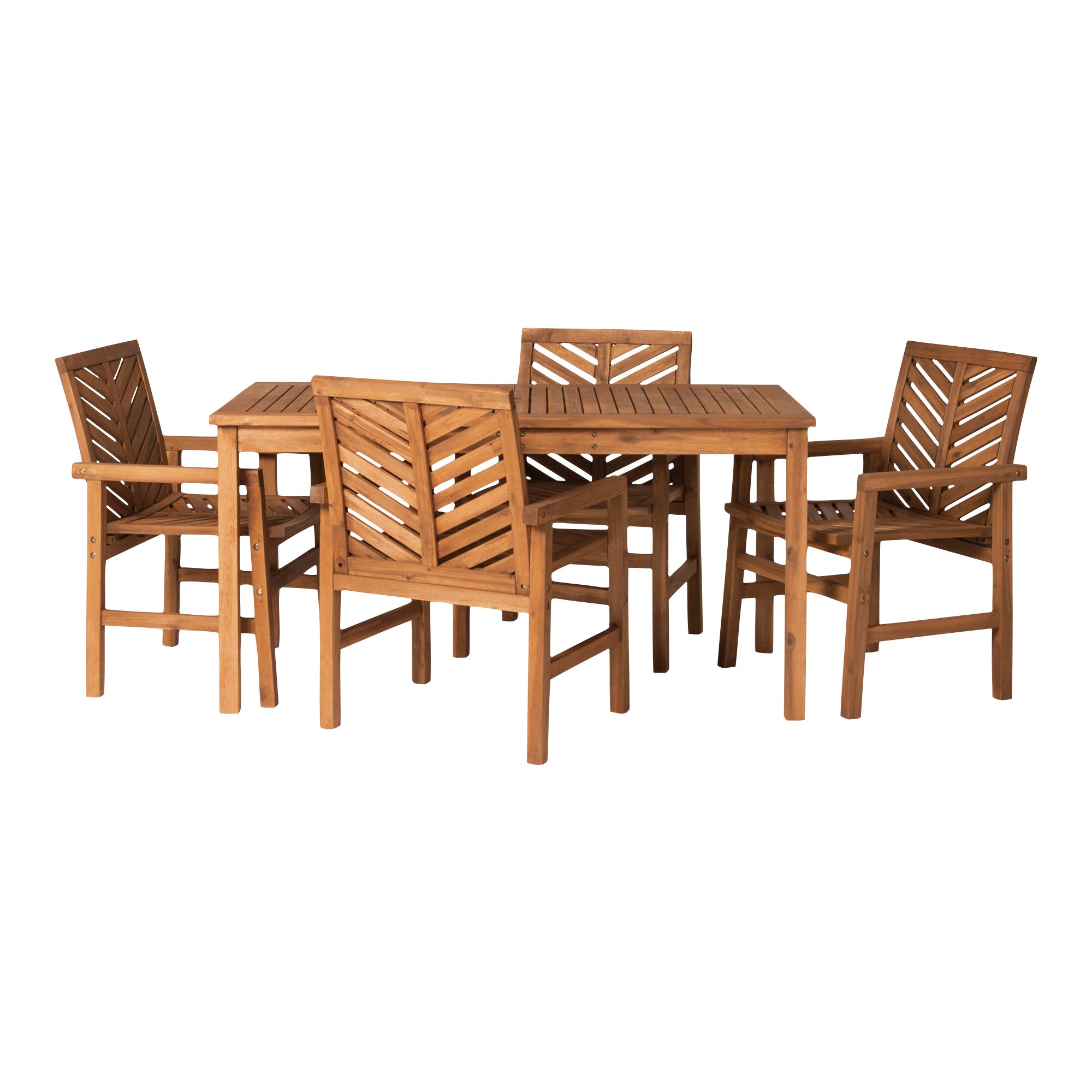 Walker Edison LWW5DGVINBR Patio-Dining-Sets - View #11