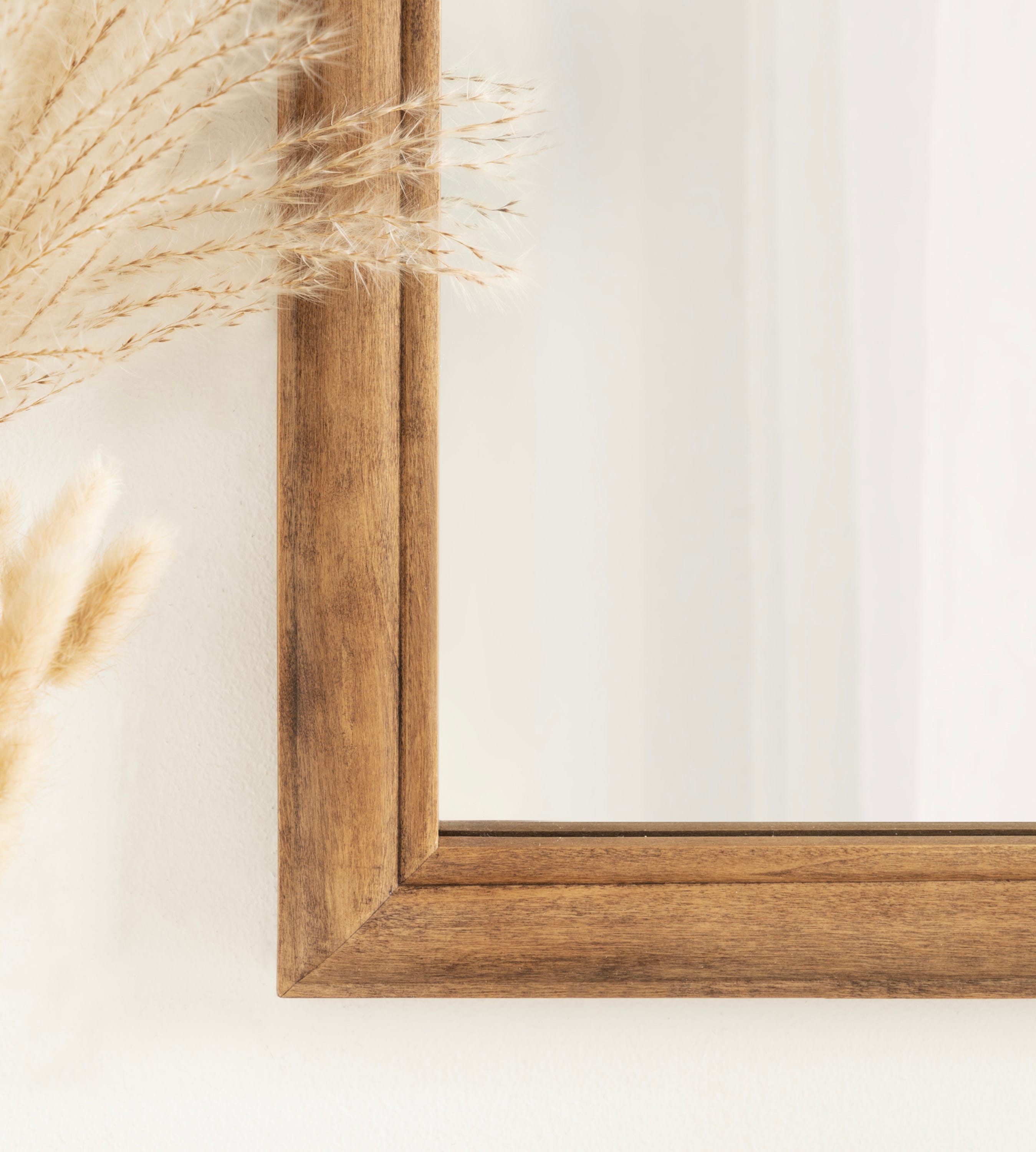 Rustic Brown Arched Full Length Wooden Wall Mirror
