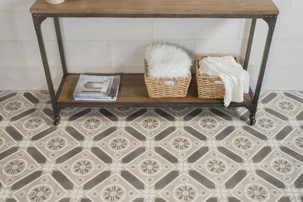 Enchante 8" x 8" Matte Multicolor Porcelain Decorative Tile