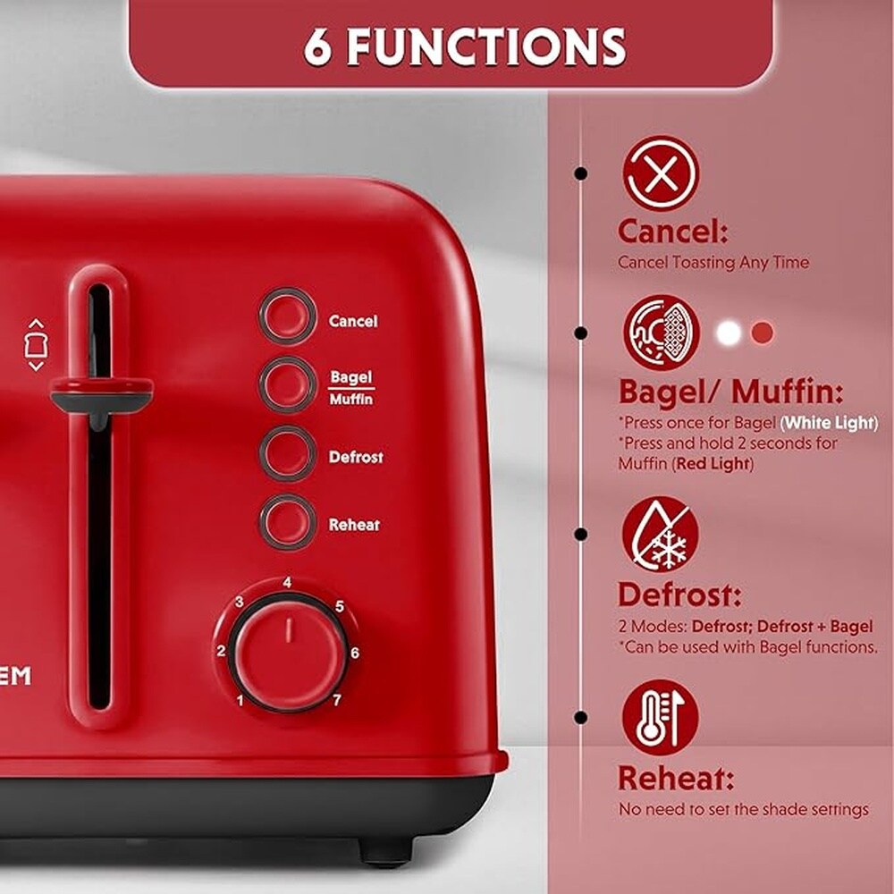 BUYDEEM BD-DT640-RD toasters - View #2