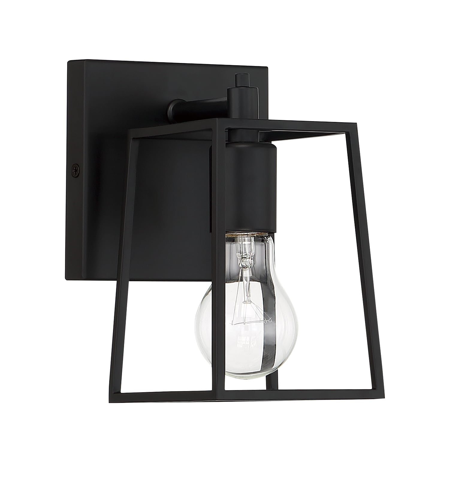 Craftmade 12105FB1 Dunn 5.13-in 1 -Light Matte Black Transitional Vanity light