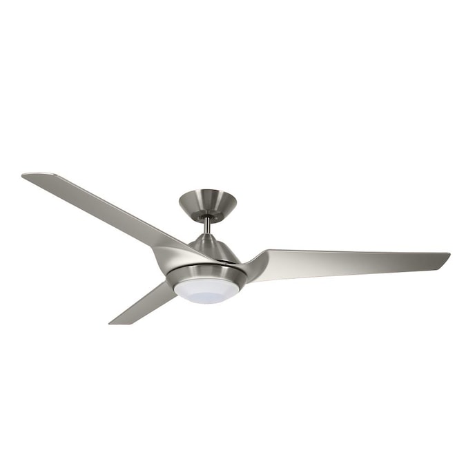 Kathy Ireland Home By Luminance Sweep, Stainless Steel Ceiling Fan Blades