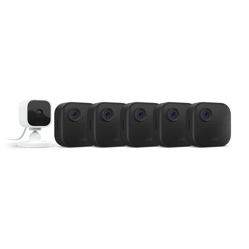 Shop Blink Mini Camera - Black + Outdoor Camera 5-Pack Bundle at