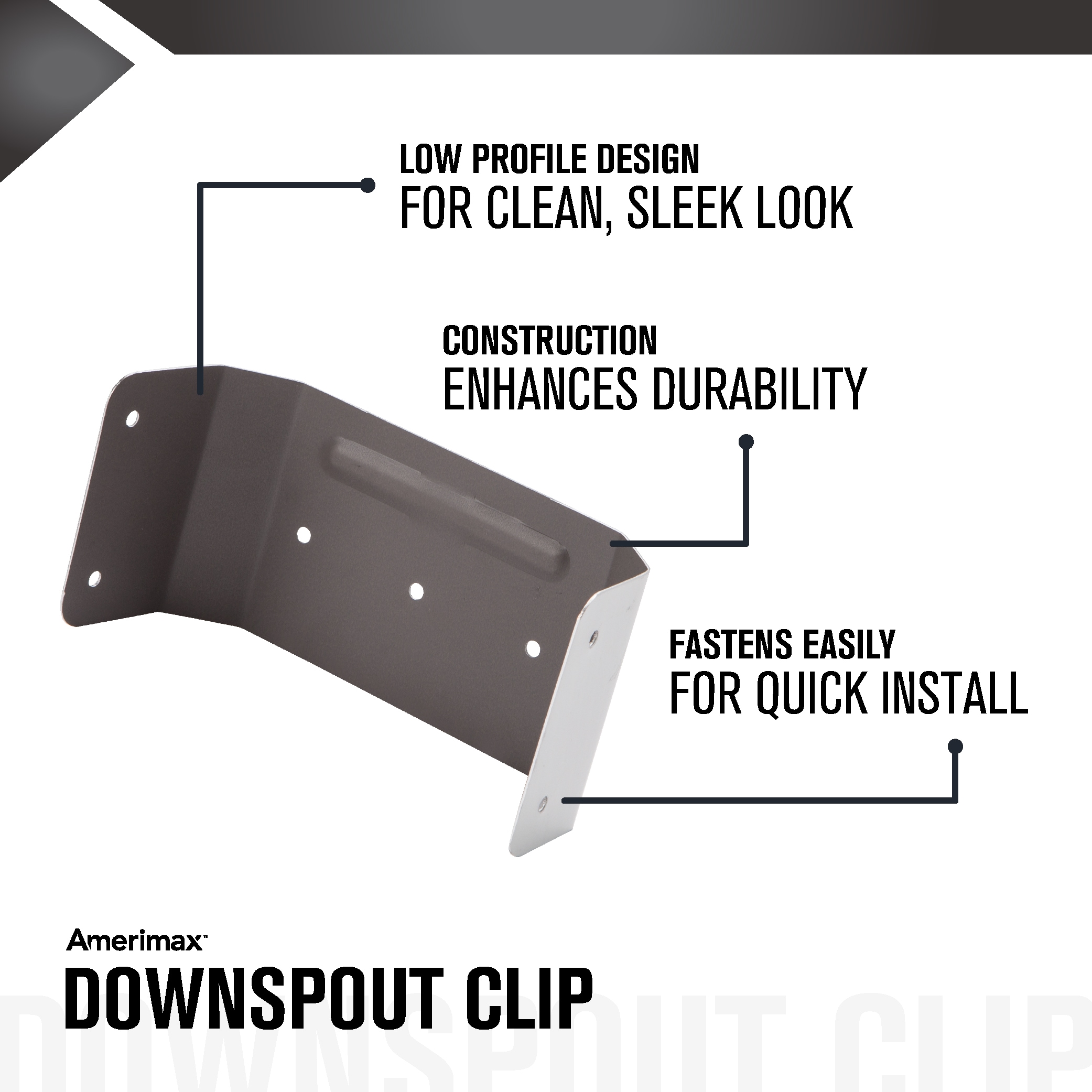 Amerimax 4PC30WUHP Downspout-Components - View #2
