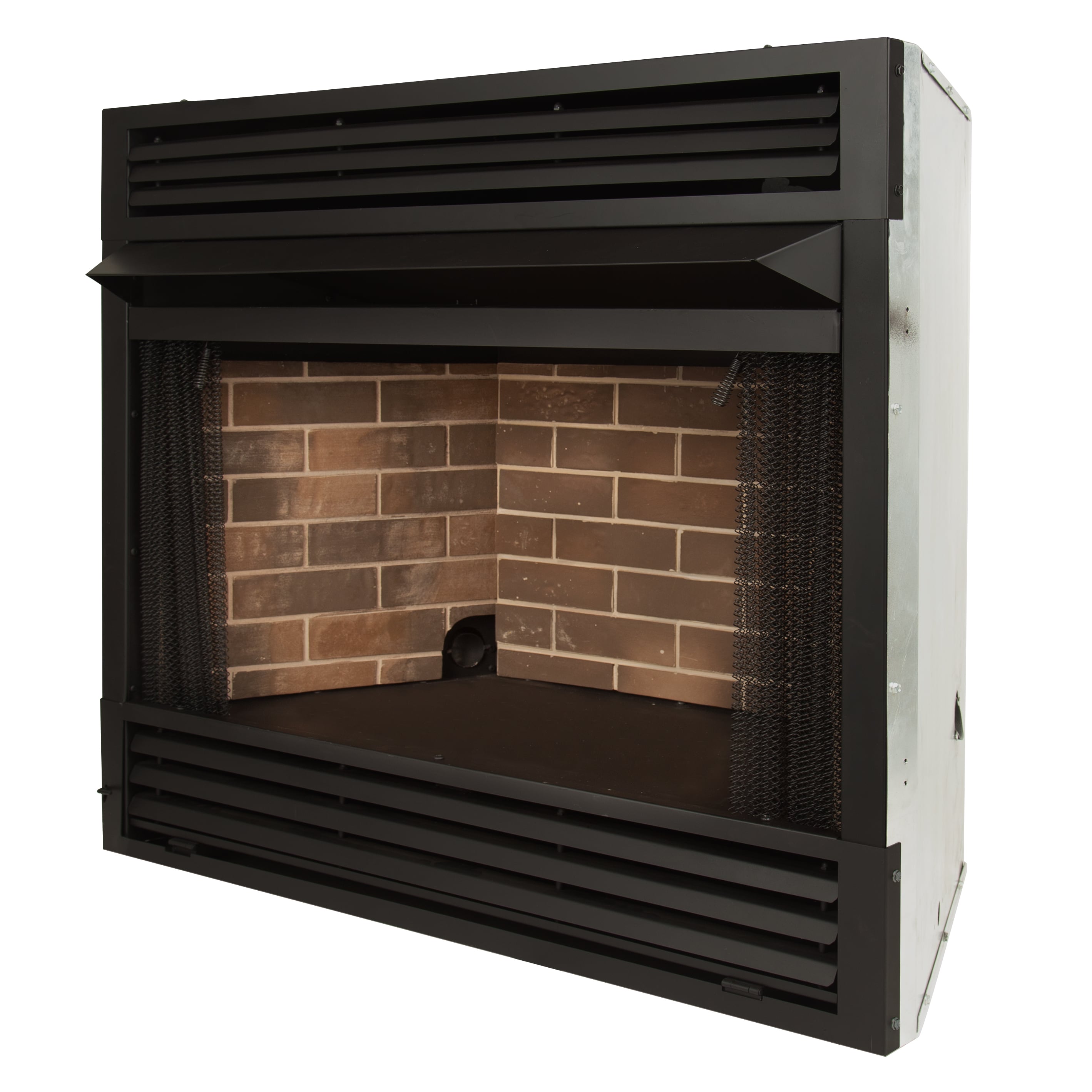 Pleasant Hearth 46.5-in W-BTU Black Vent-free-Burner Gas Fireplace Insert  in the Gas Fireplace Inserts department at