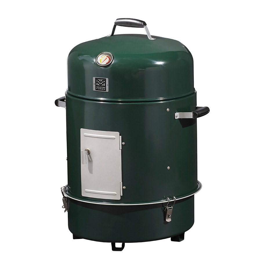 Master Forge Smoker 376 Sq In Green Charcoal Smoker At Lowes Com   04376703 