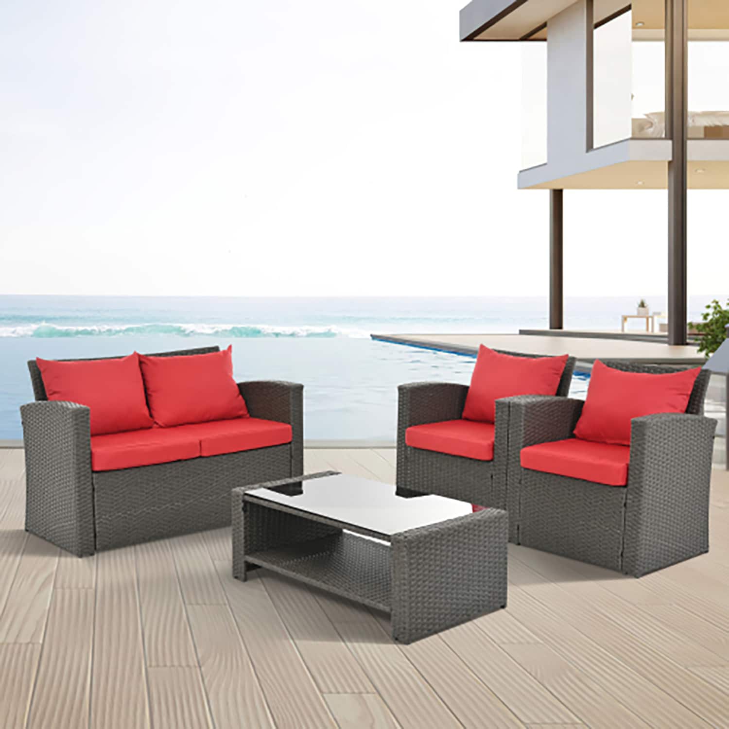 GZMR GM-DH-00009 Patio-Conversation-Sets - View #2