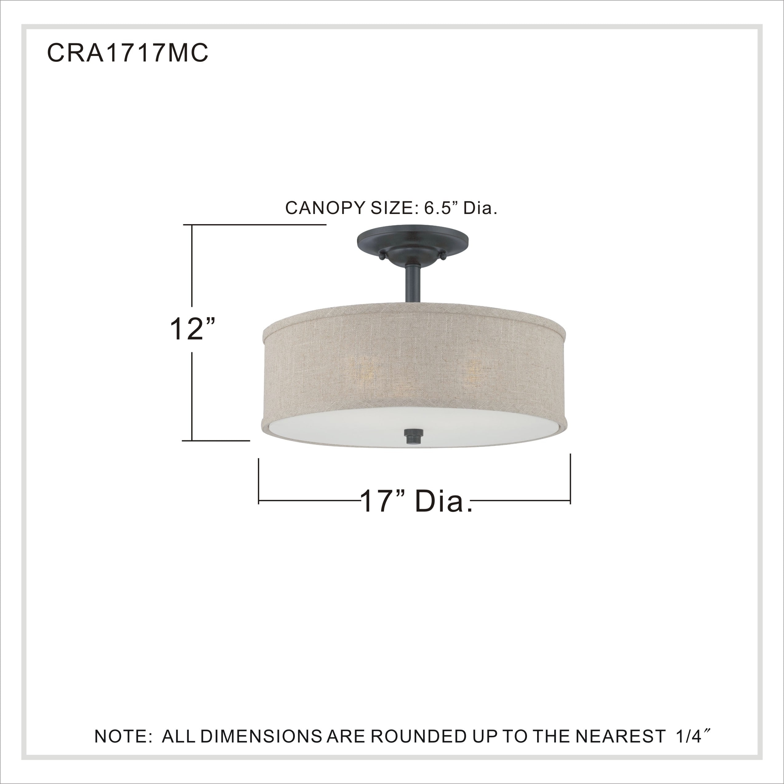 Quoizel CRA1717MC flushmounts - View #4