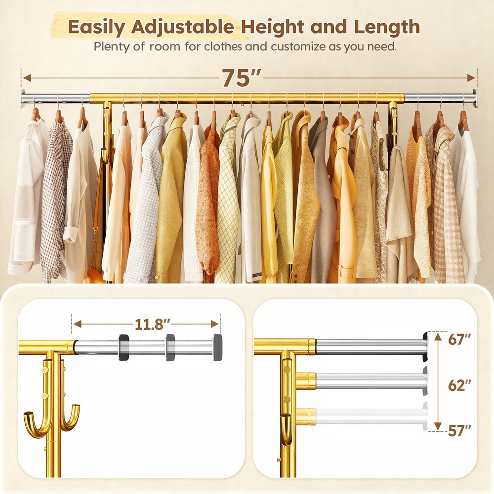 Raybee RBGMSRARCGDLE Garment-Racks - View #3