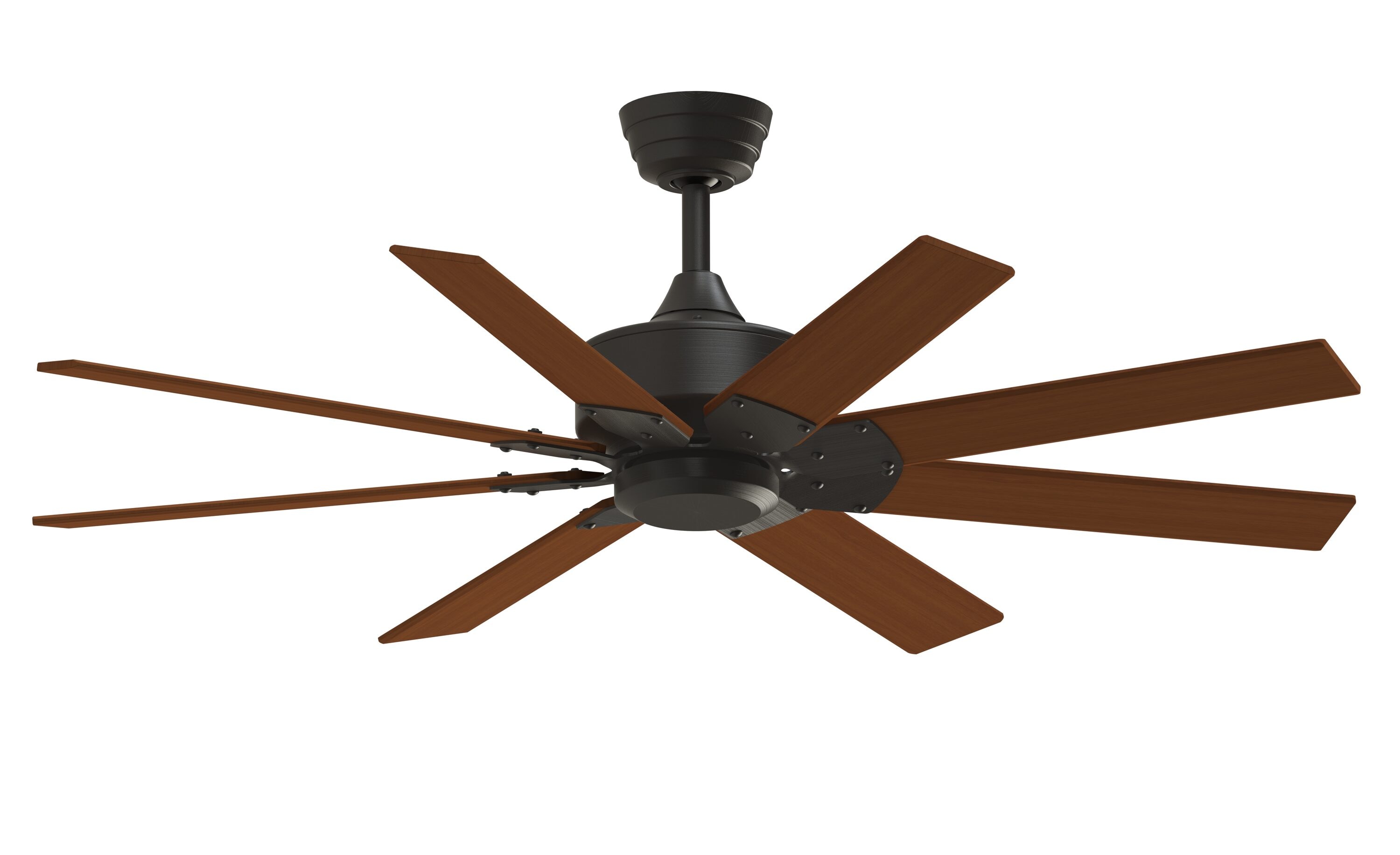 Fanimation FPD7912BDZ-52CY Levon Custom 52-in Outdoor Smart Dark Bronze with Cherry Blades Ceiling Fan Light Kit Compatible - Remote Included ( 8 -Blade )