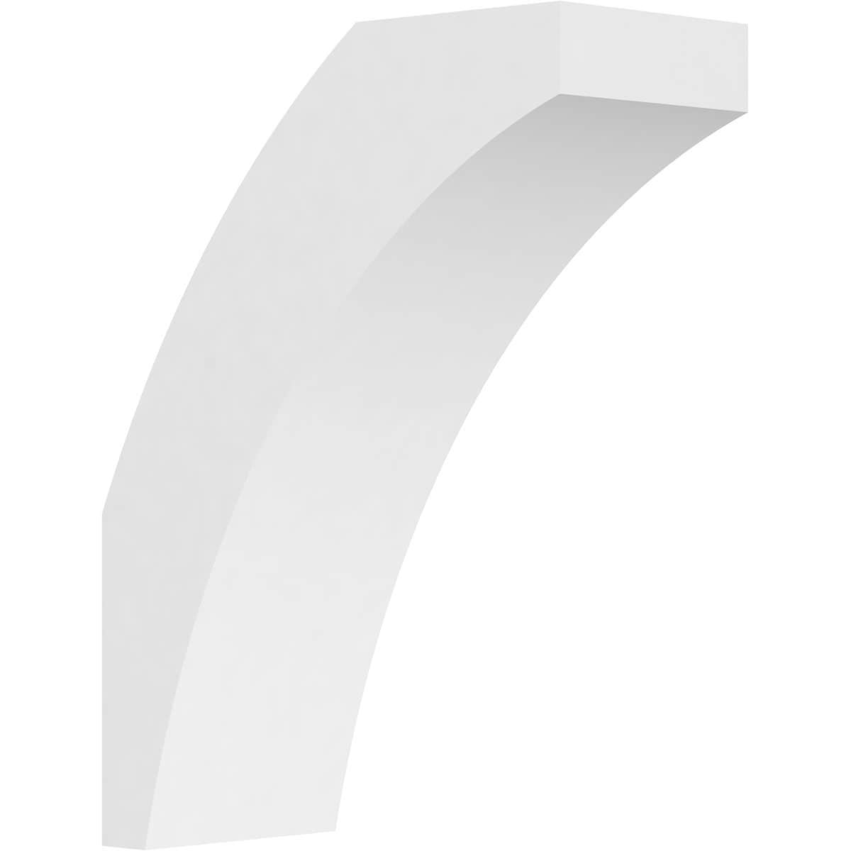 Ekena Millwork BRCP05X12X16THR 5-in x 12-in x 16-in Unfinished PVC Standard Thorton Knee Brace