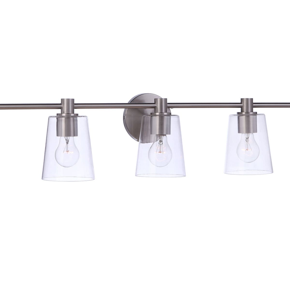 Craftmade Emilio 42-in 5-Light Brushed Nickel Transitional Vanity Light ...