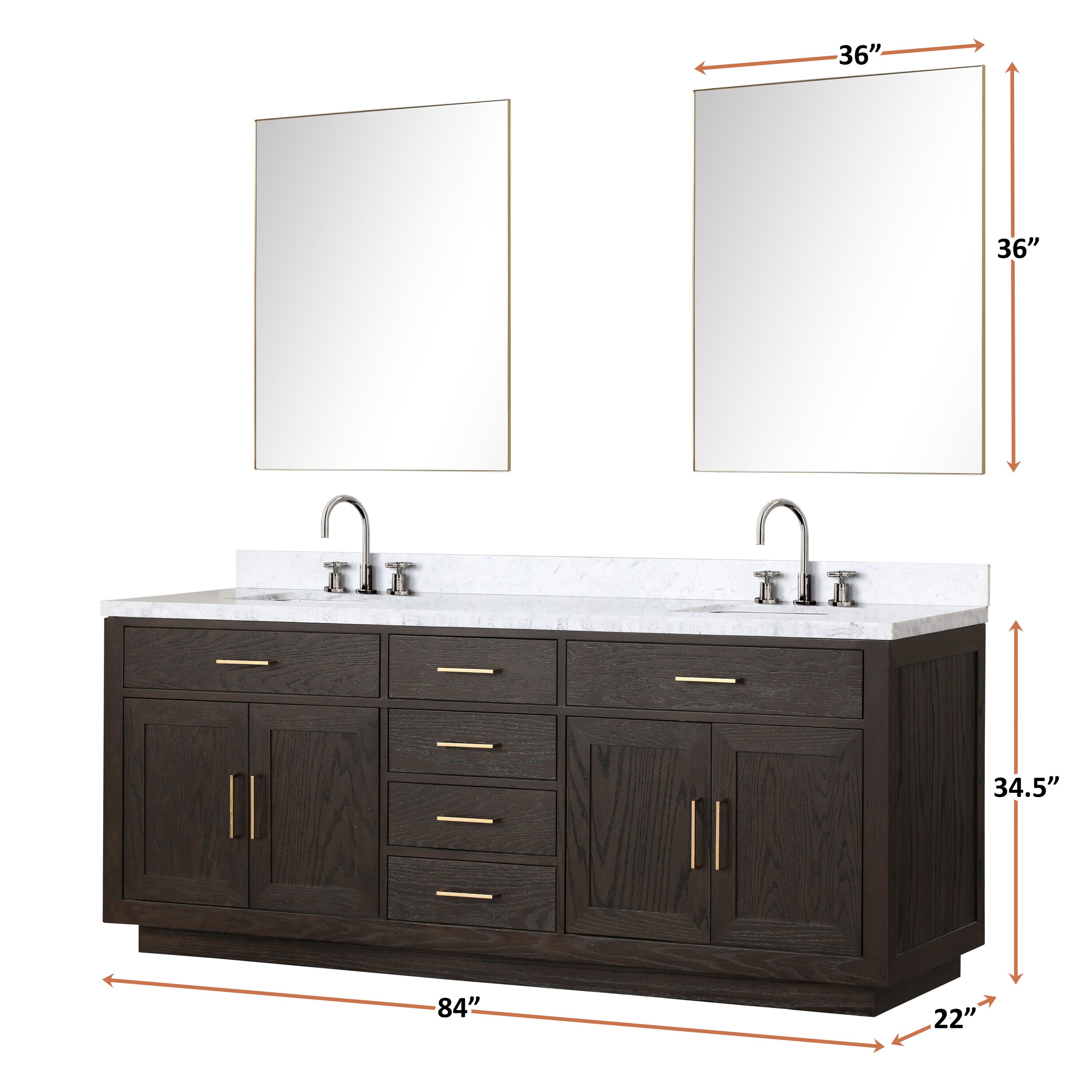 Lexora LVGI84DK101 Bath-Vanity-Combo - View #6
