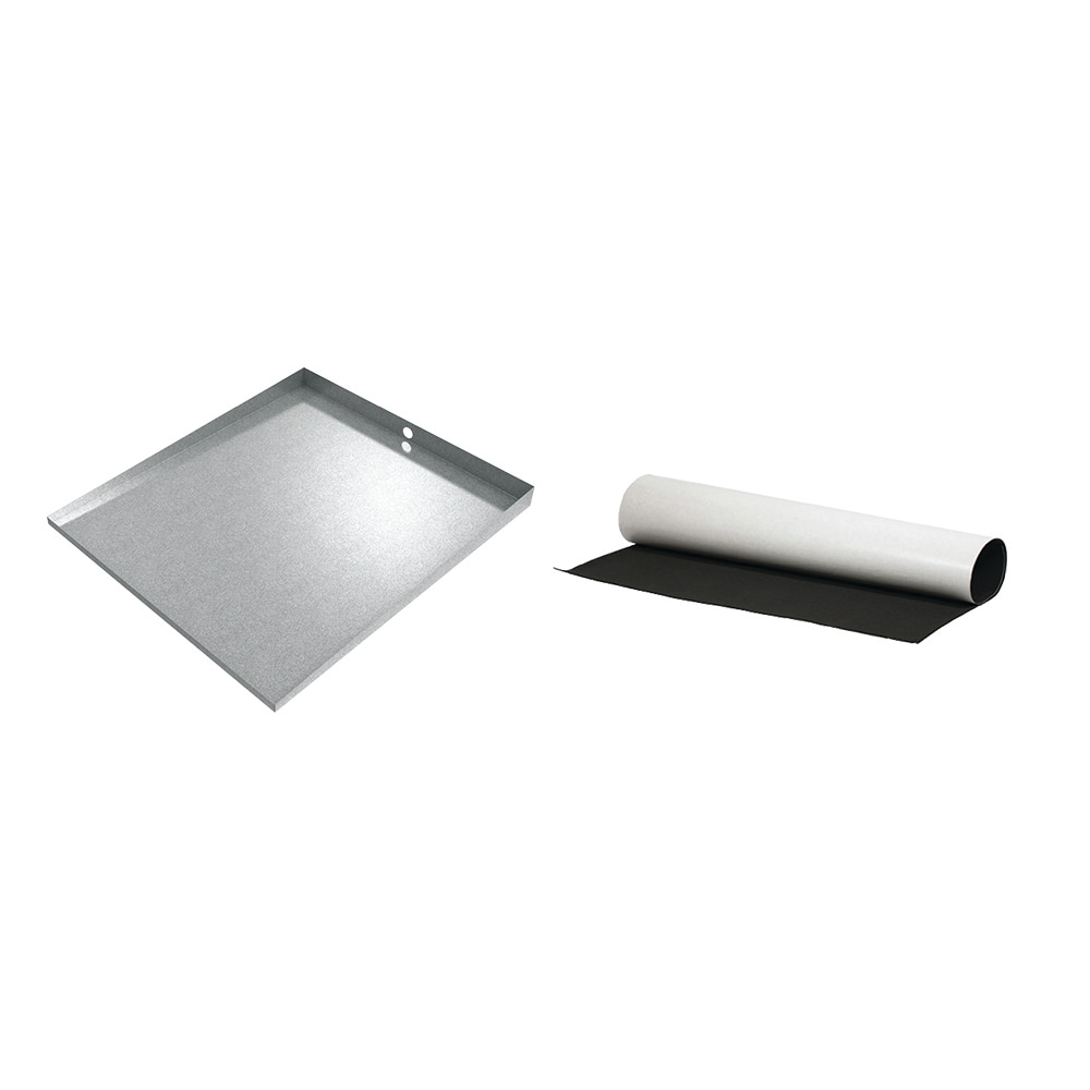 Killarney Metals KM-05415 Steel Washing Machine Drain Pan (Silver)