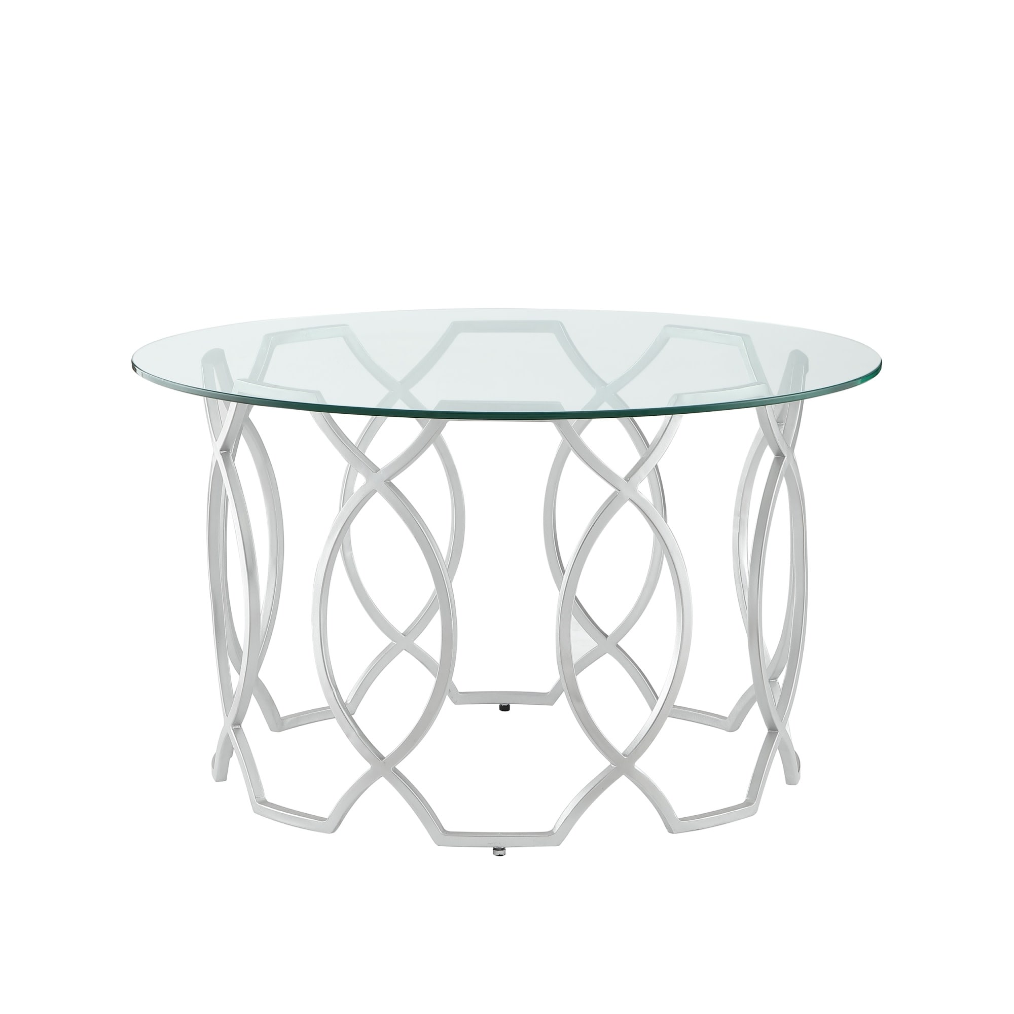 Nicole Miller NCT126-25SR-LS Catalina Clear Glass Modern Coffee Table