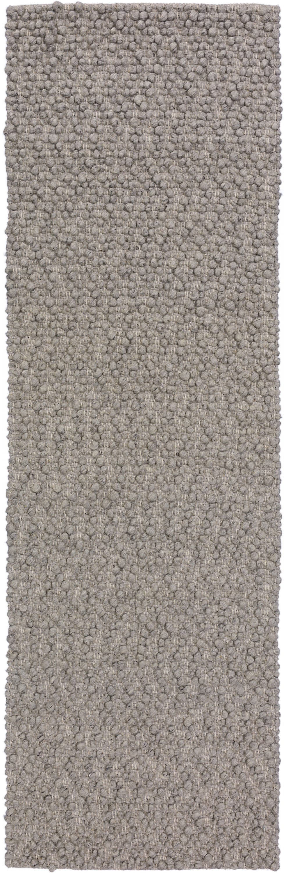 Addison Rugs ABL31FO2X8 Boulder 2 x 7 (ft) Loomed Wool Fog Rectangular Indoor Solid Farmhouse/Cottage Runner rug