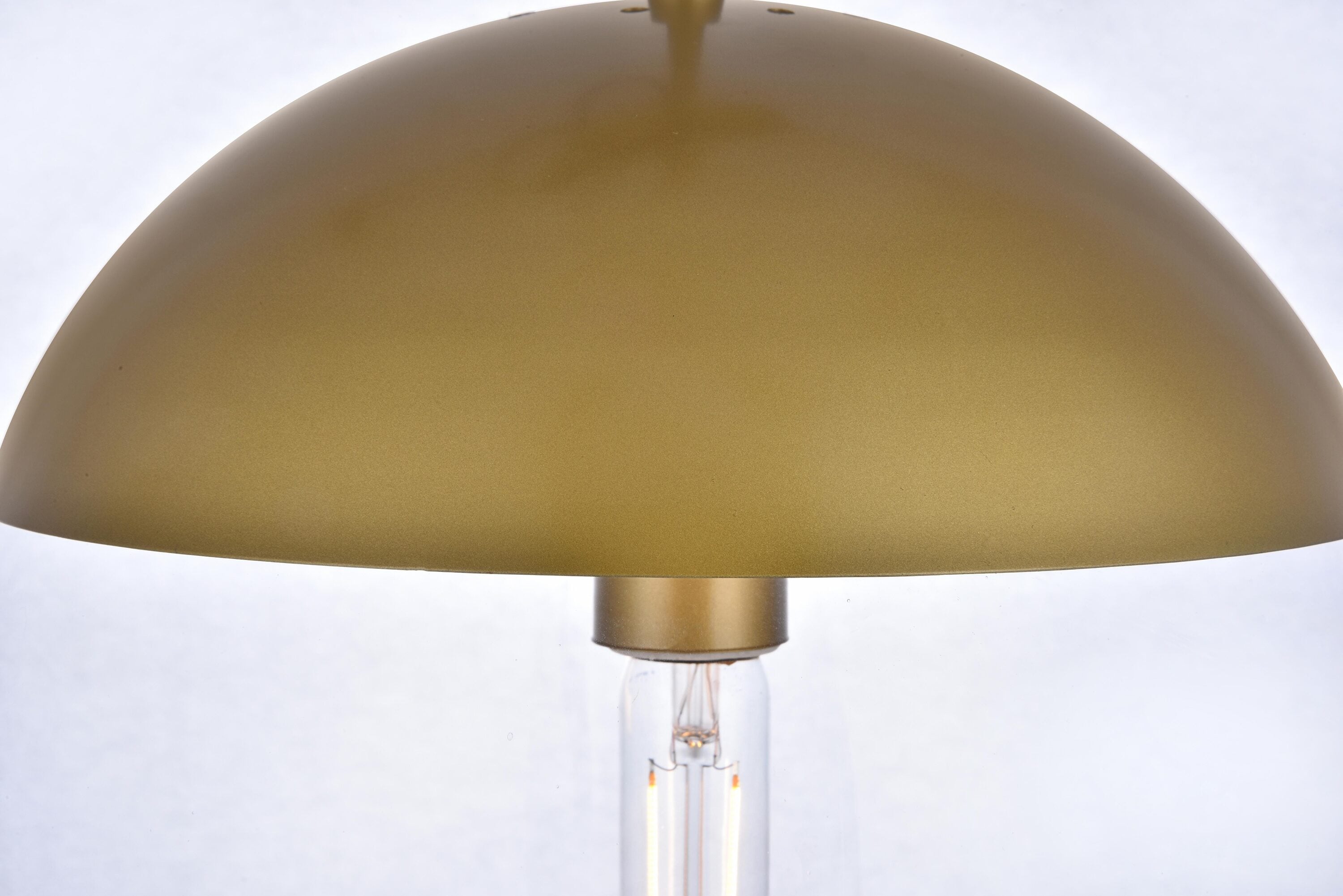 Elegant Brass Pendant Light with Clear Glass Shade