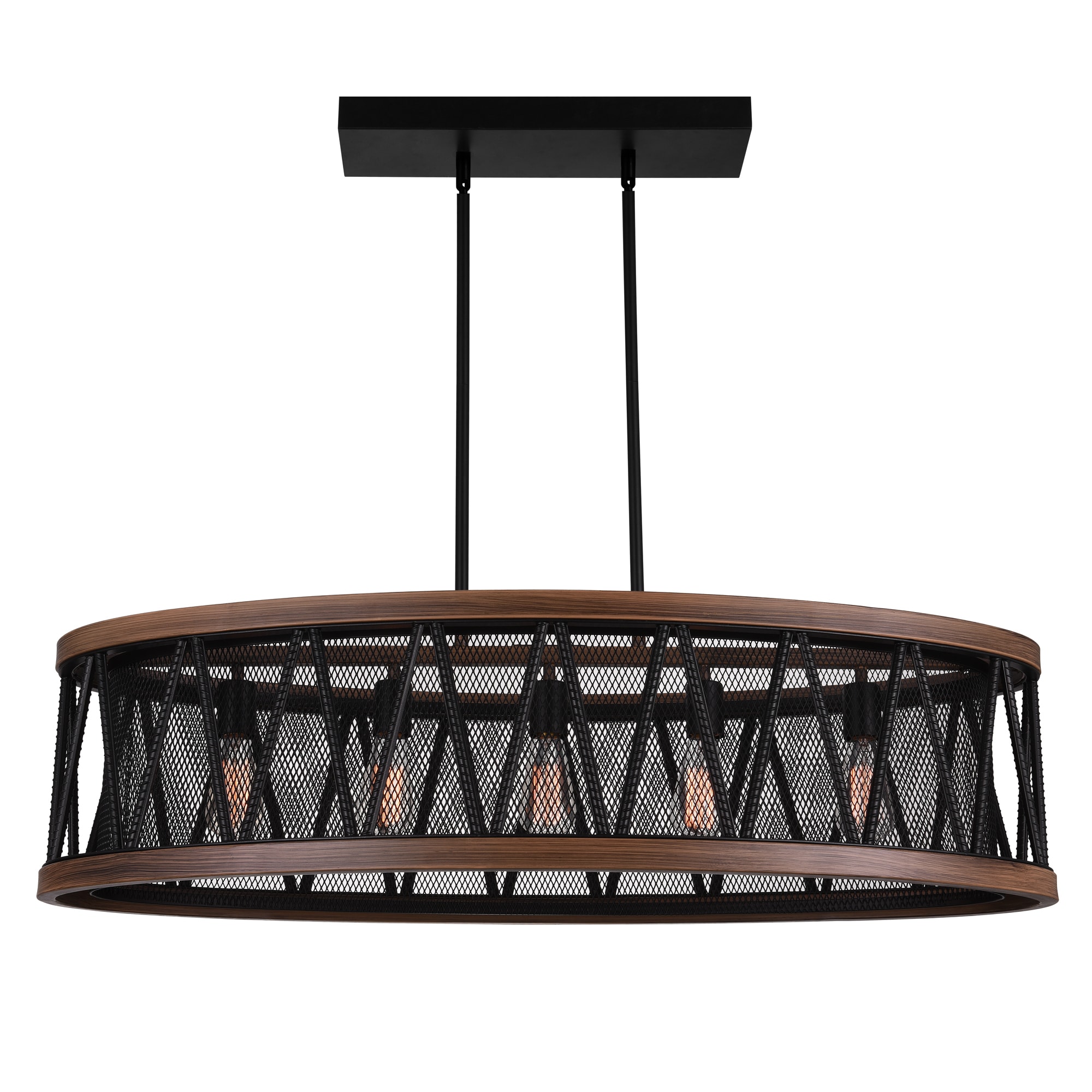 CWI Lighting 9954P43-5-101 Parsh 5 -Light Pewter Rustic For Use in Bathrooms, Bedrooms, Dining Rooms, Foyers, Kitchens, Living Rooms Chandelier