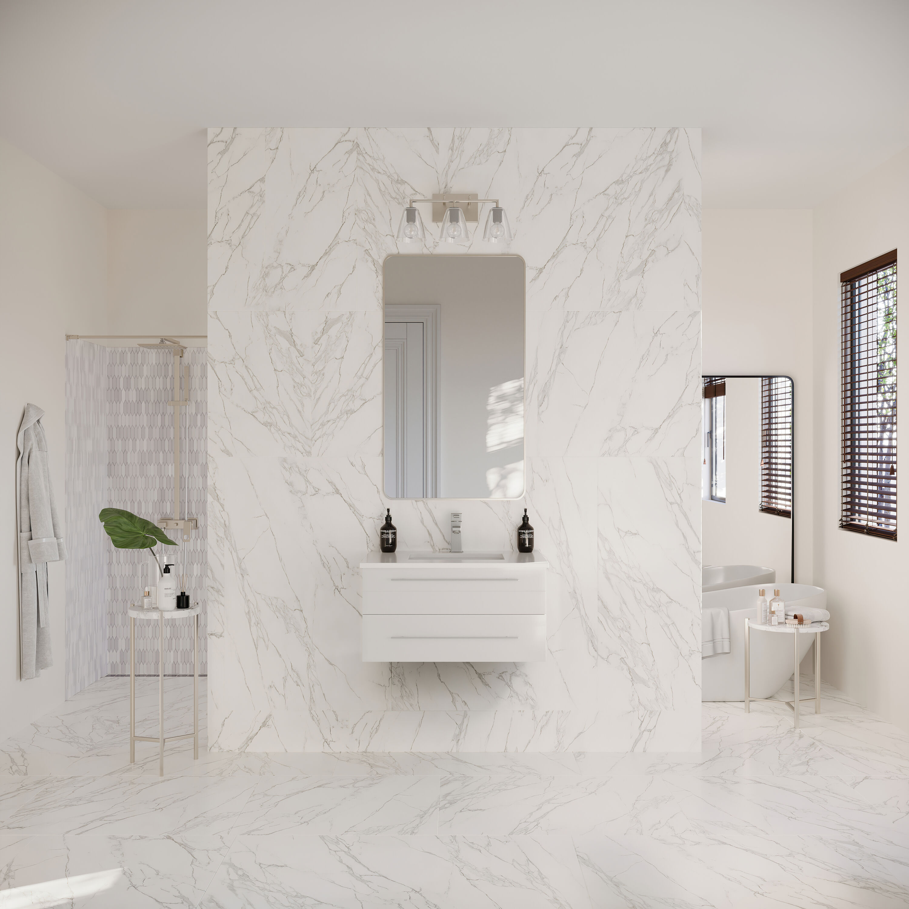 Fresca FCB6130WH-UNS-CWH-U Bath-Vanity-Combo - View #5