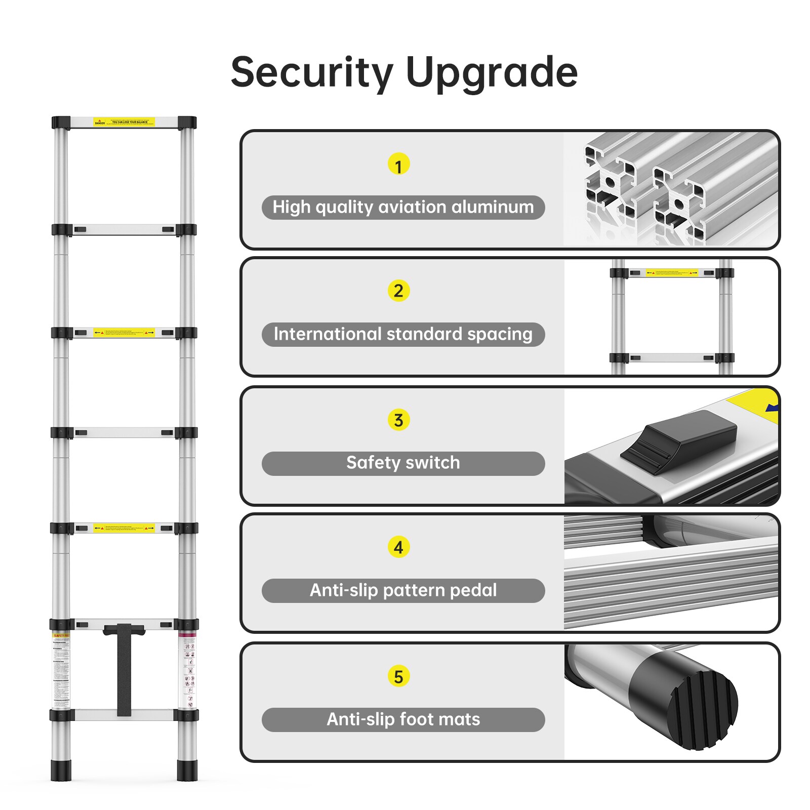 GAOMON LSPPJOK-P1R0UEZVBL Extension-Ladders - View #2
