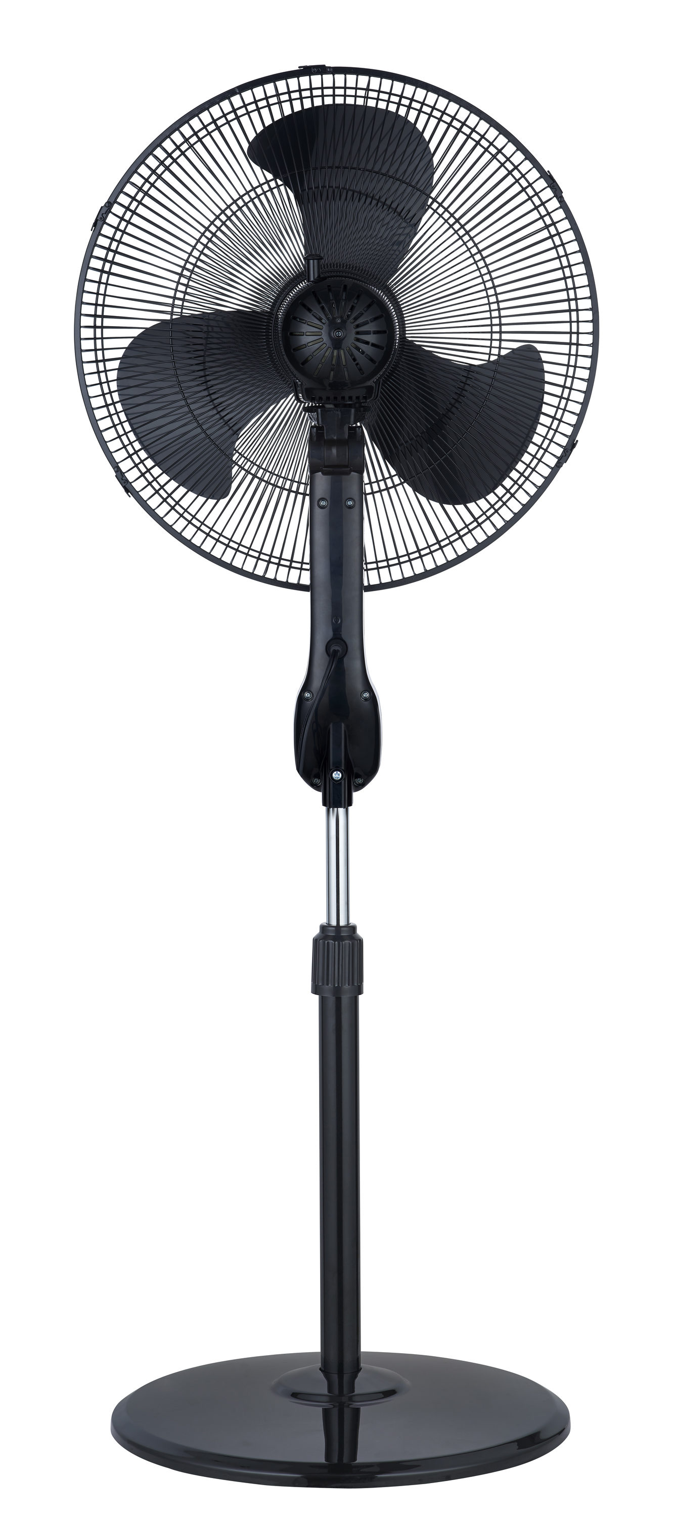 High Velocity Pedestal Desk Fan with 3 Adjustable Heights Black 7.5 Hours Timer and Remote Control Operation 