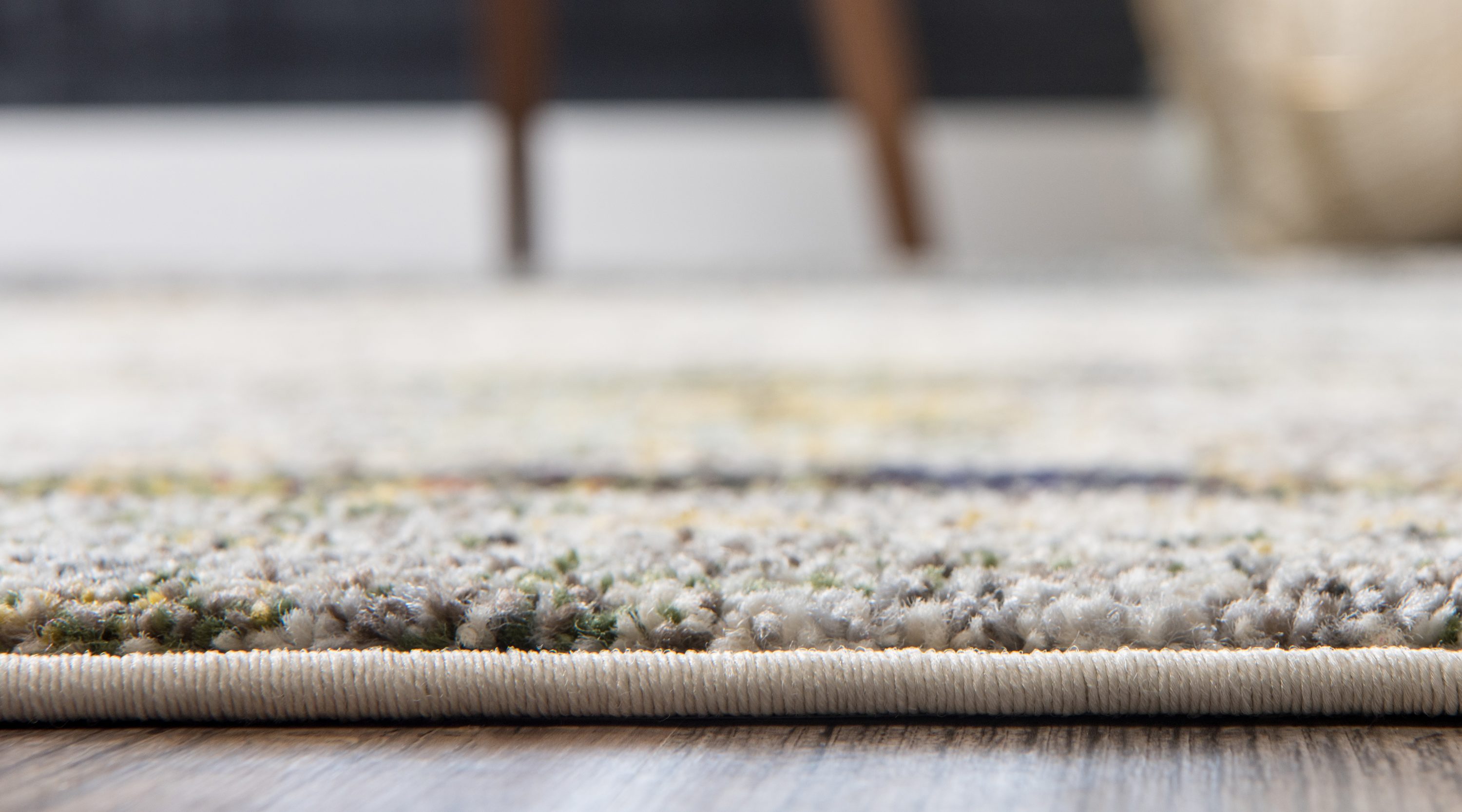 Reversible Chromatic Gray Abstract 9' x 12' Easy-Care Rug