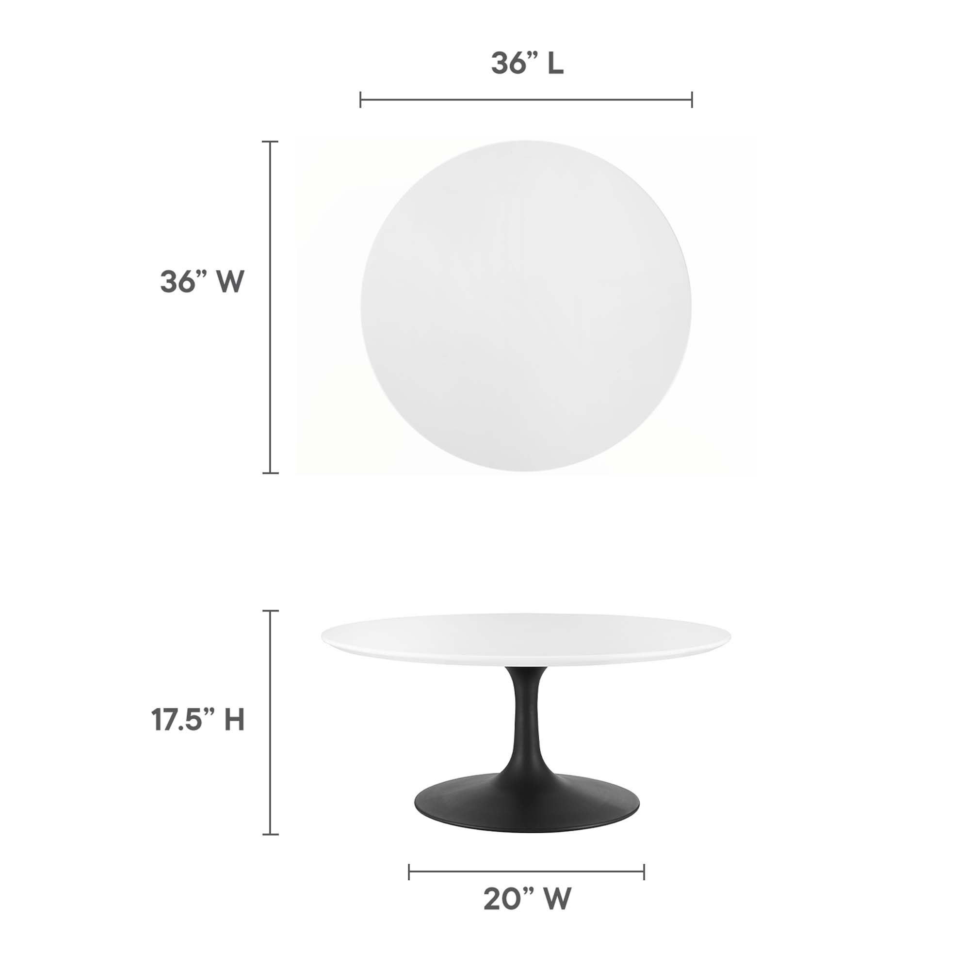 Modway EEI-3535-BLK-WHI Coffee-Tables - View #3