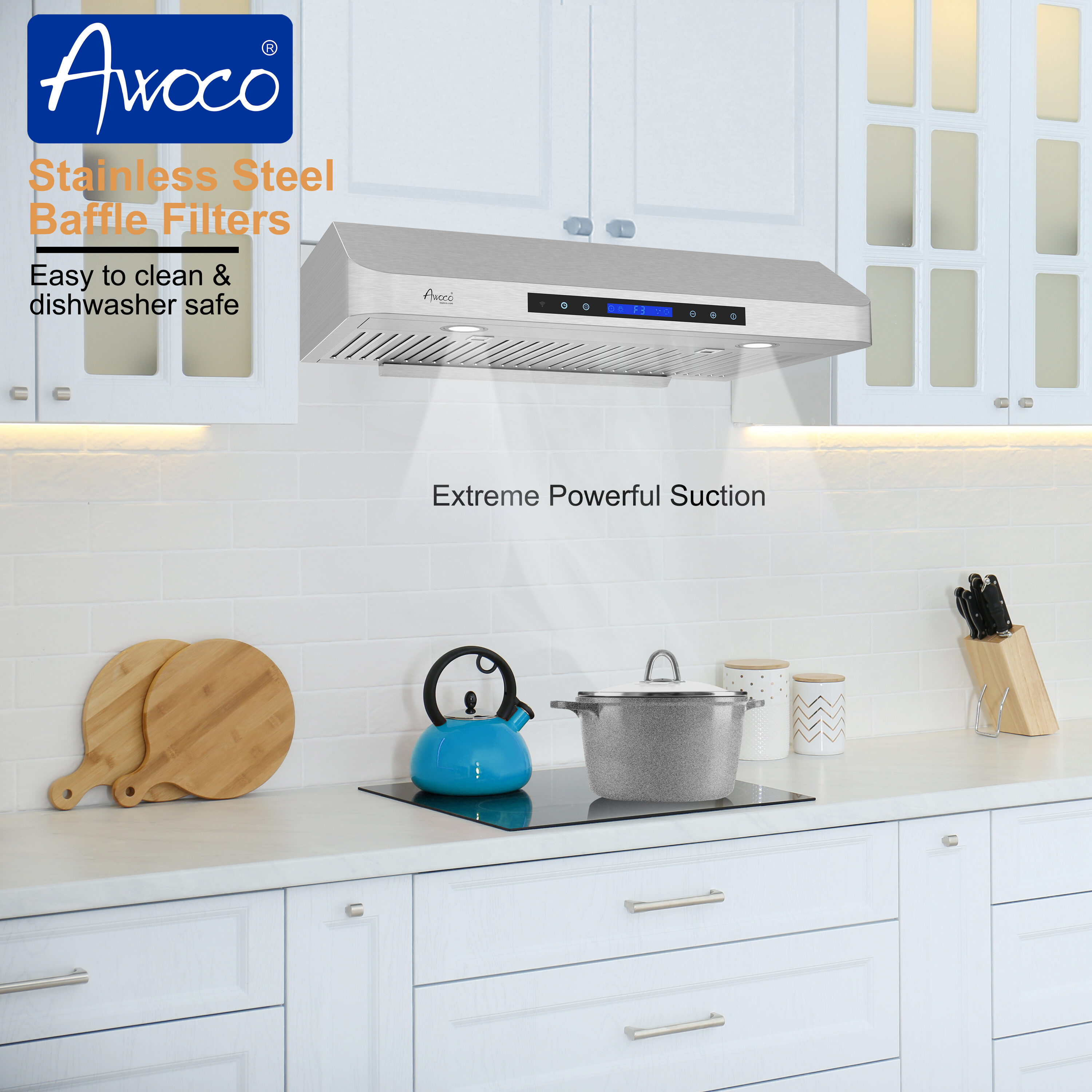 Awoco RH-C06-A30 Undercabinet-Range-Hoods - View #6