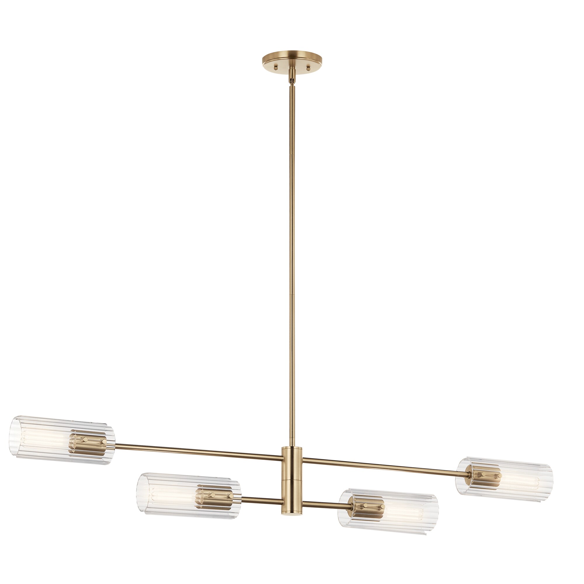 Kichler Velestino 6-Light Gold Modern/Contemporary Chandelier