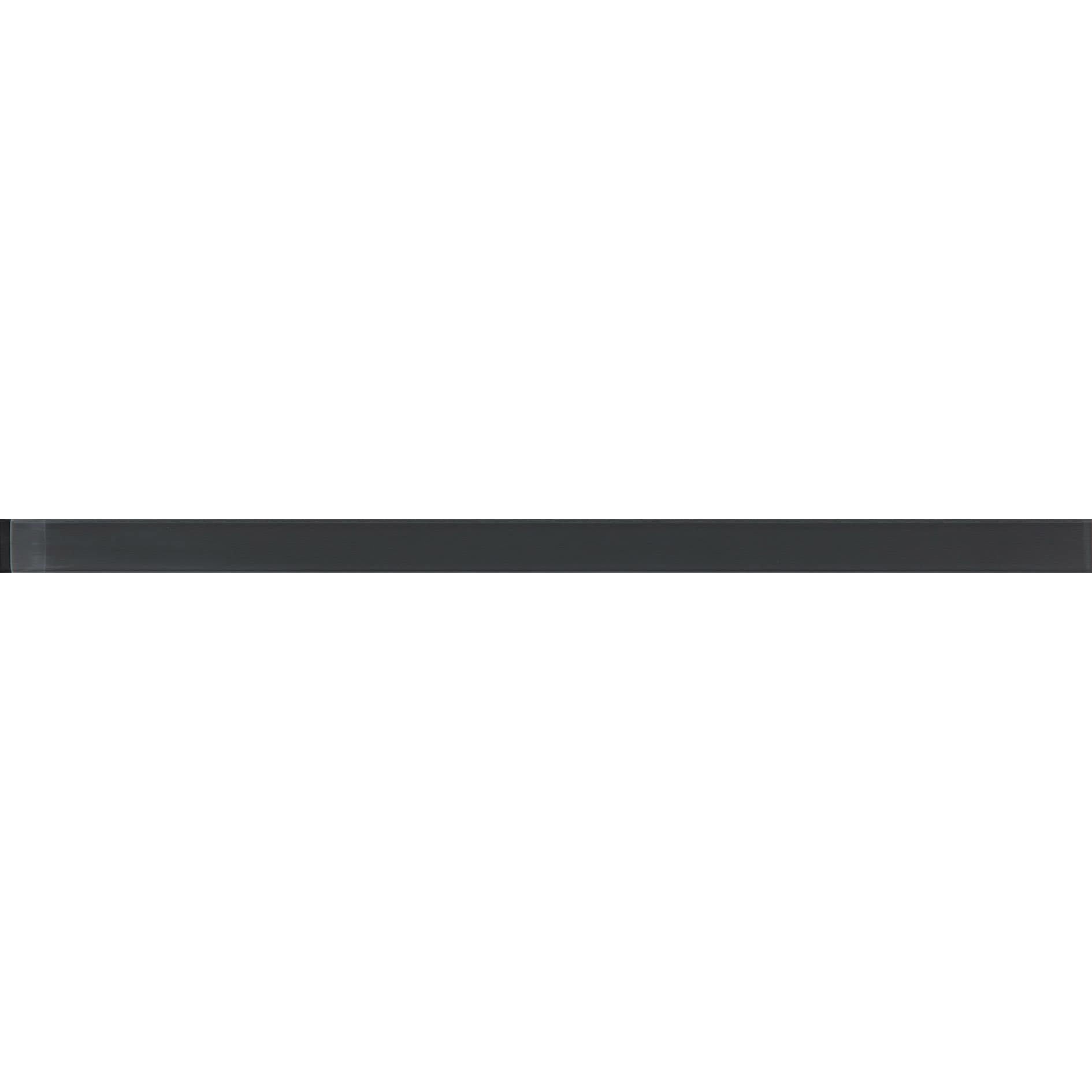 Apollo Tile T88097-15A Dark Gray 1/2-in x 12-in Glossy Glass Pencil Tile ( 0.5-sq ft / Carton ) 10 -Pack