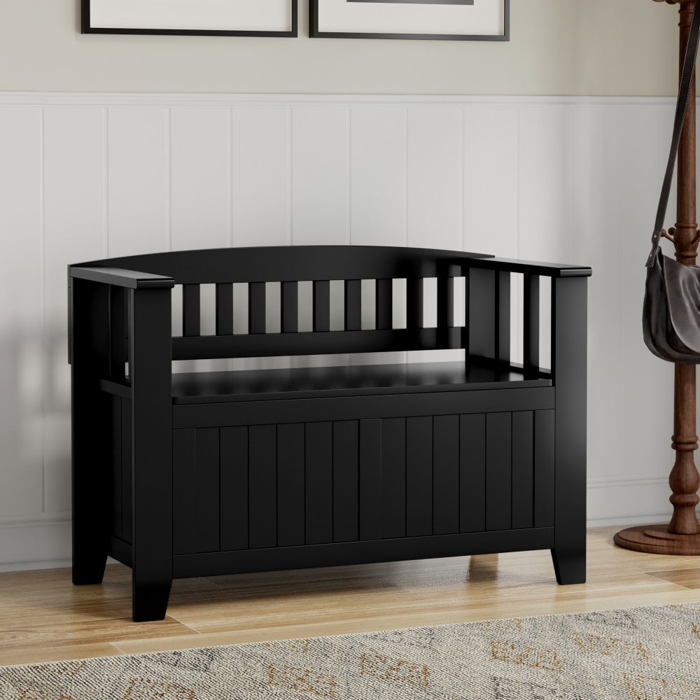 Simpli Home AXCACA57-BL bench - View #2