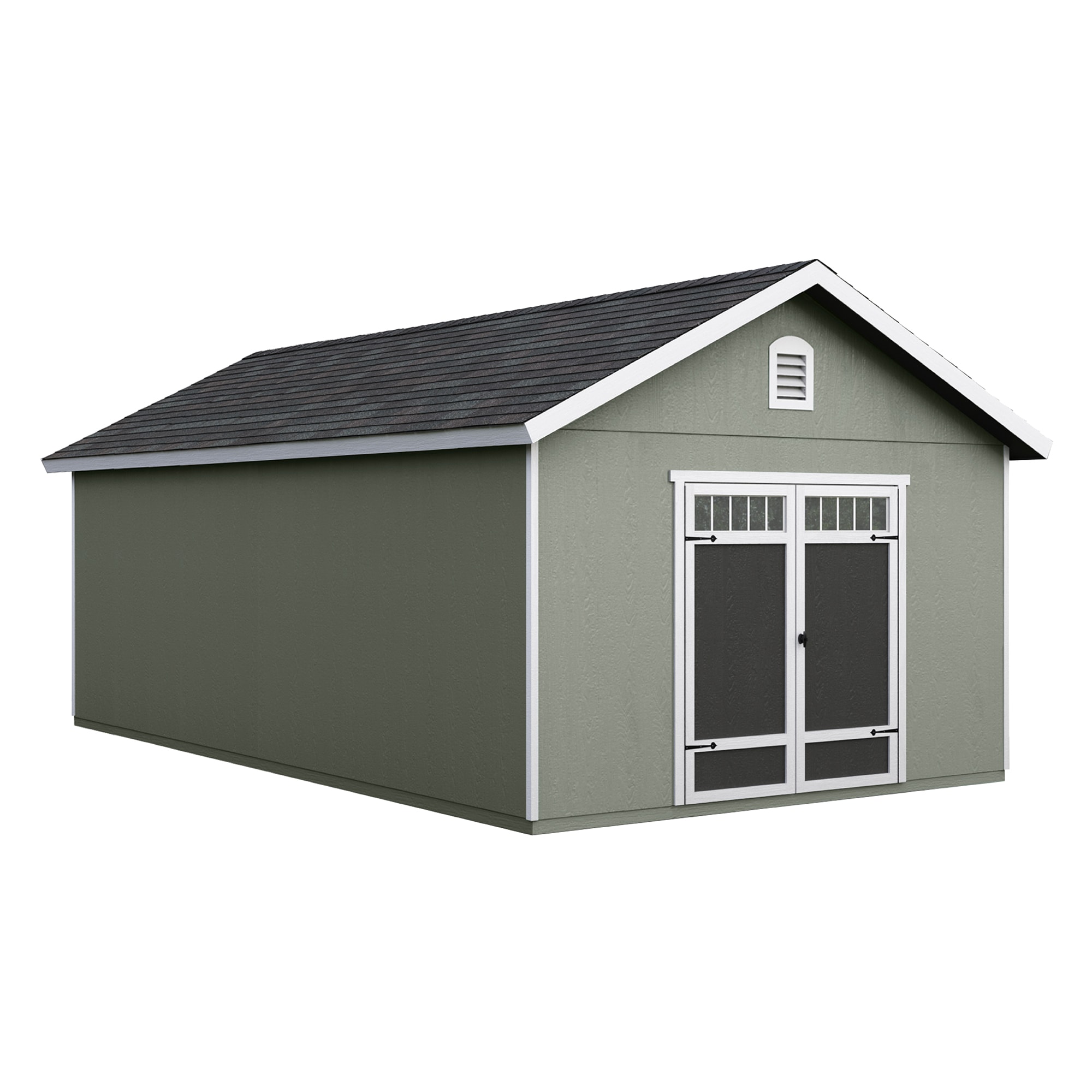 Heartland 19731-4 Asheville 12-ft x 28-ft Gable Style Wood Outdoor Storage Shed with 1 Doors