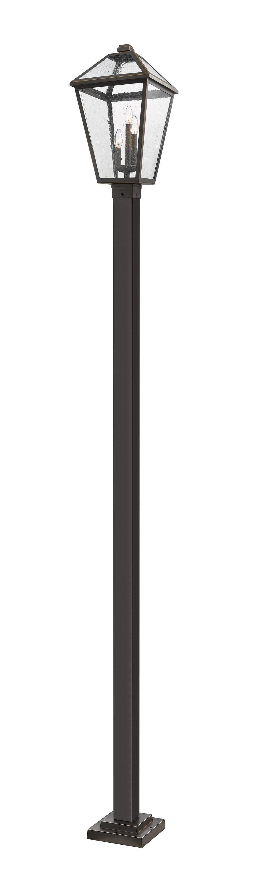 Z-Lite 579PHXLS-536P-ORB Talbot 117.25-in Oil Rubbed Bronze Transitional Outdoor Light Post Lantern