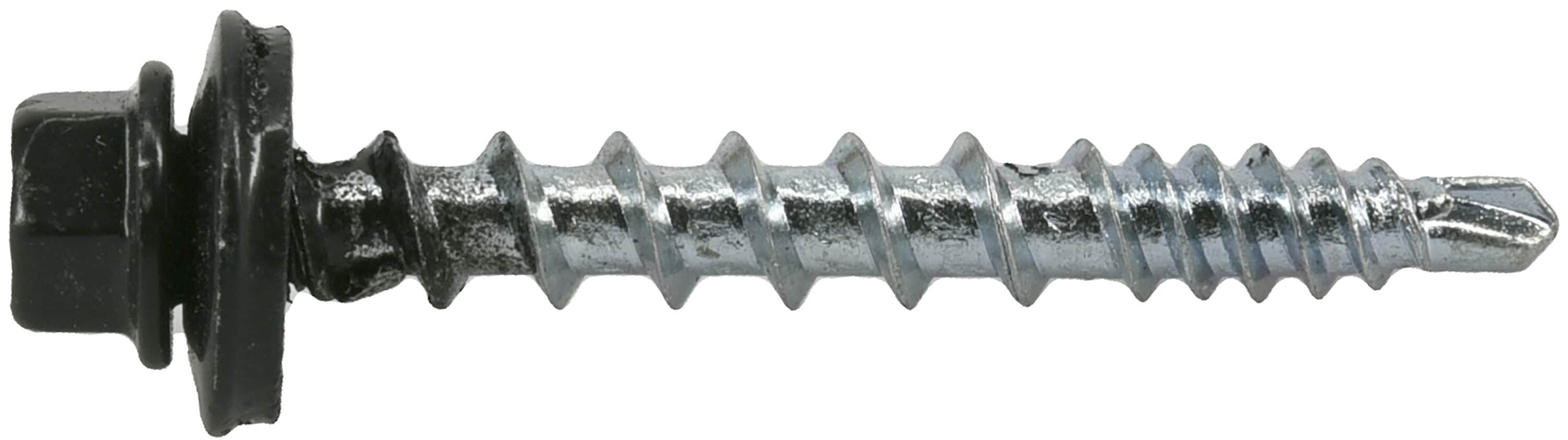 Power Pro #10 x 1-1/2-in Black Powder Coating Self-drilling Roofing Screws (2500-Count) 117500 Sansujyuku sansujyuku.com