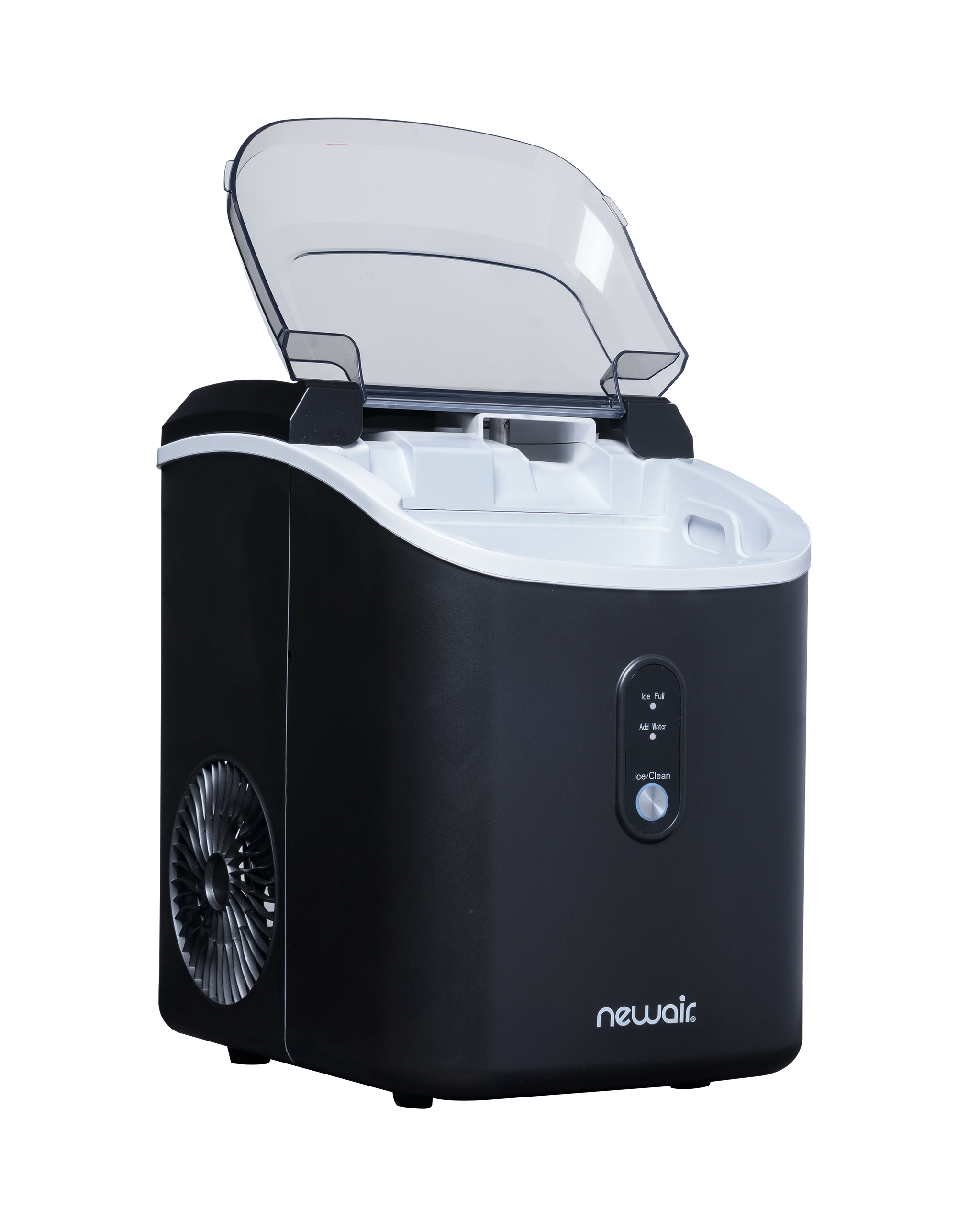 NewAir 45-lb Flip-up Door Countertop or Portable Nugget Ice Maker  (Stainless Steel) in the Ice Makers department at