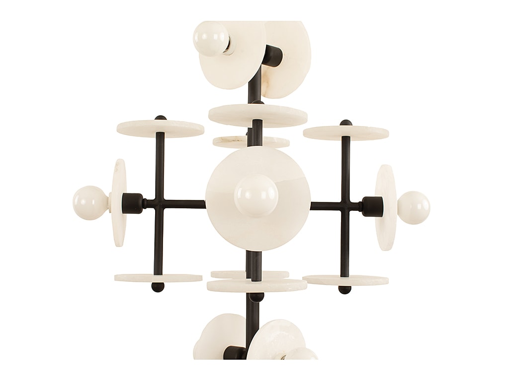 Amani Black Cashmere 9-Light Modern LED Chandelier