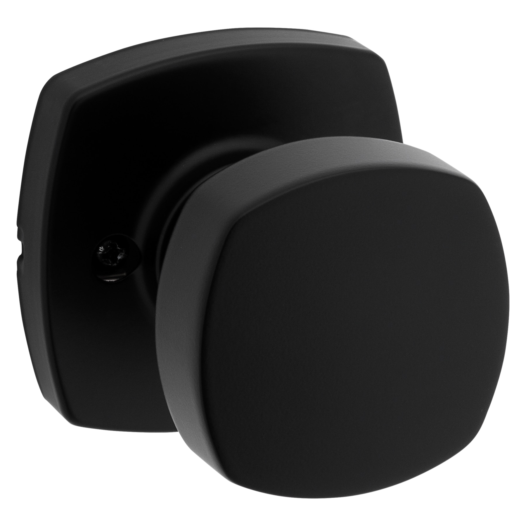 Kwikset Signature Series 97880-957 Arroyo Matte Black Interior Bed/Bath Hall/Closet Dummy door knob Single pack with Antimicrobial Technology