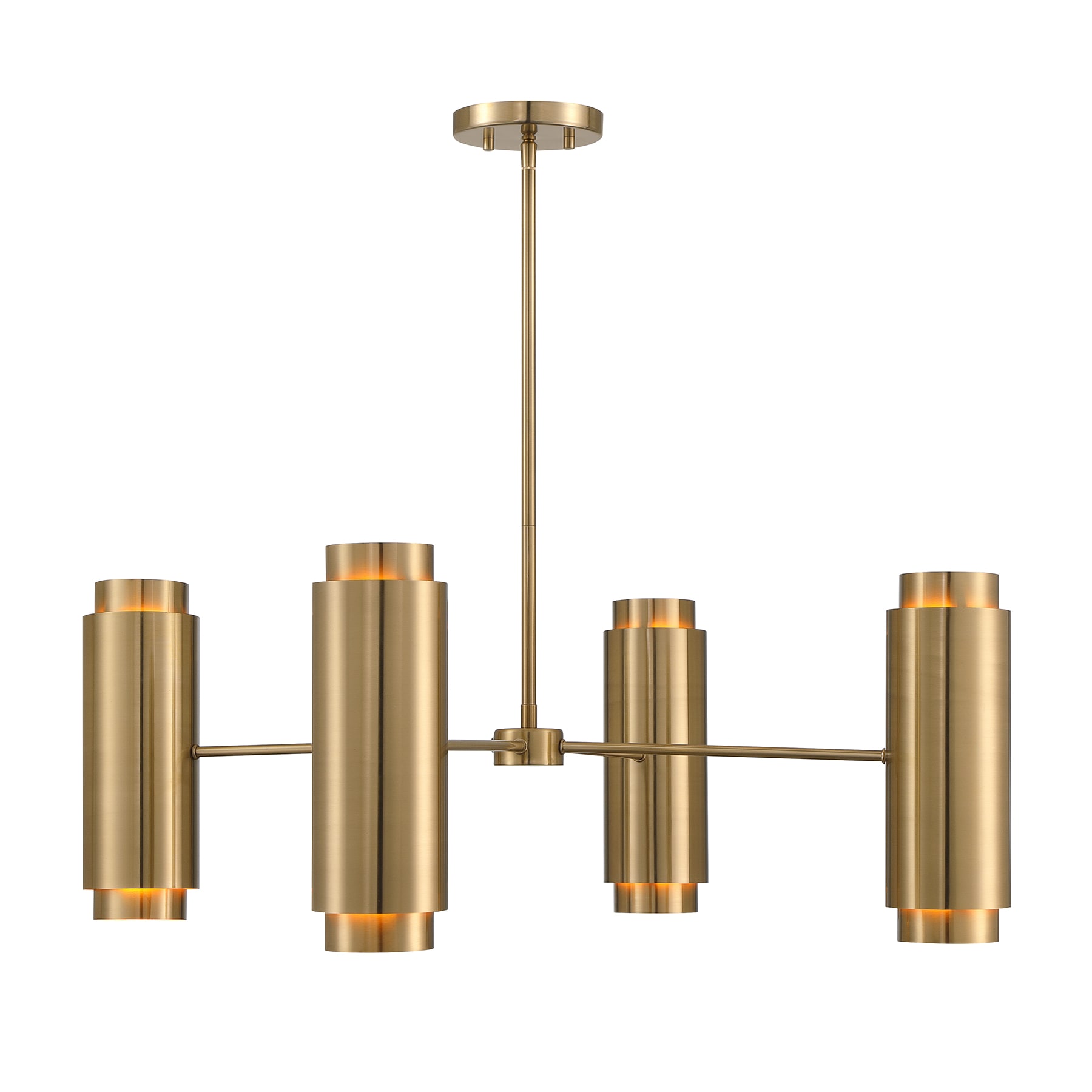 Savoy House 1-4180-8-127 Lio 8-Light Chandelier in Noble Brass by Breegan Jane 8 -Light Polished Brass Modern/contemporary For Use in Bedrooms, Dining Rooms, Foyers, Kitchens, Living Rooms Chandelier