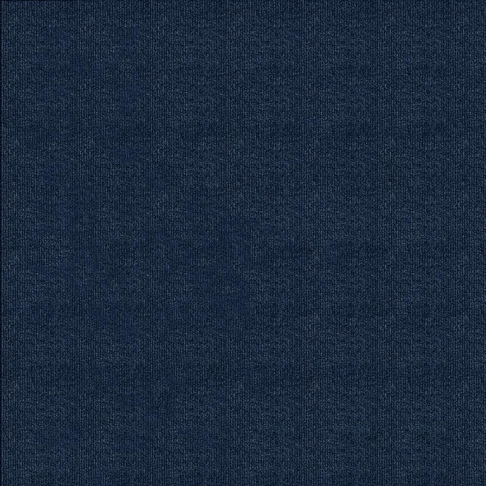  7RDMN5509X9L (Sample) Contour Rib Ocean Blue 33-oz sq yard Solution-dyed Polyester Needlebond Indoor or Outdoor Carpet