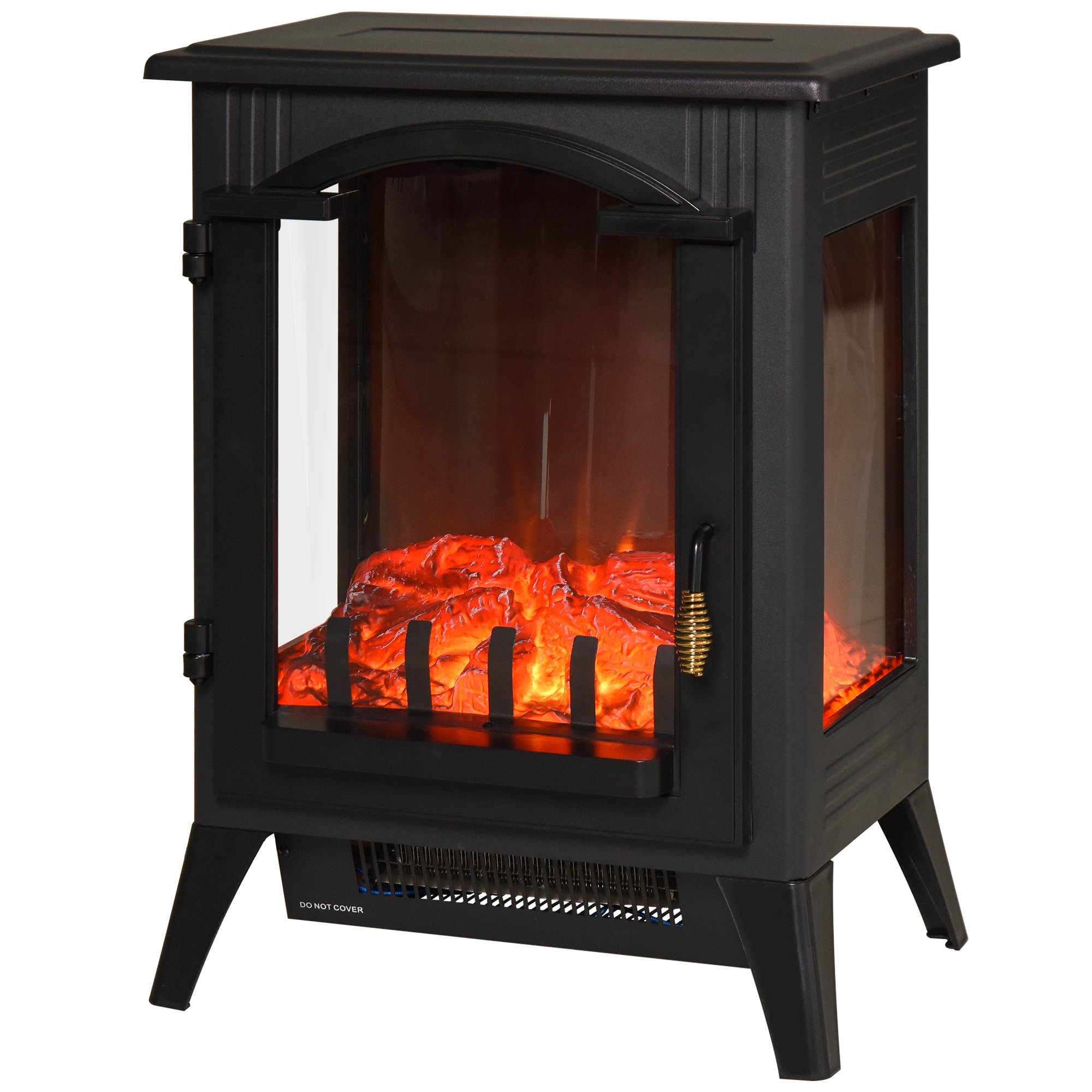 Siavonce ZX-D0102HEBEN7 16.5-in W Black Free standing LED Flat wall Electric Fireplace