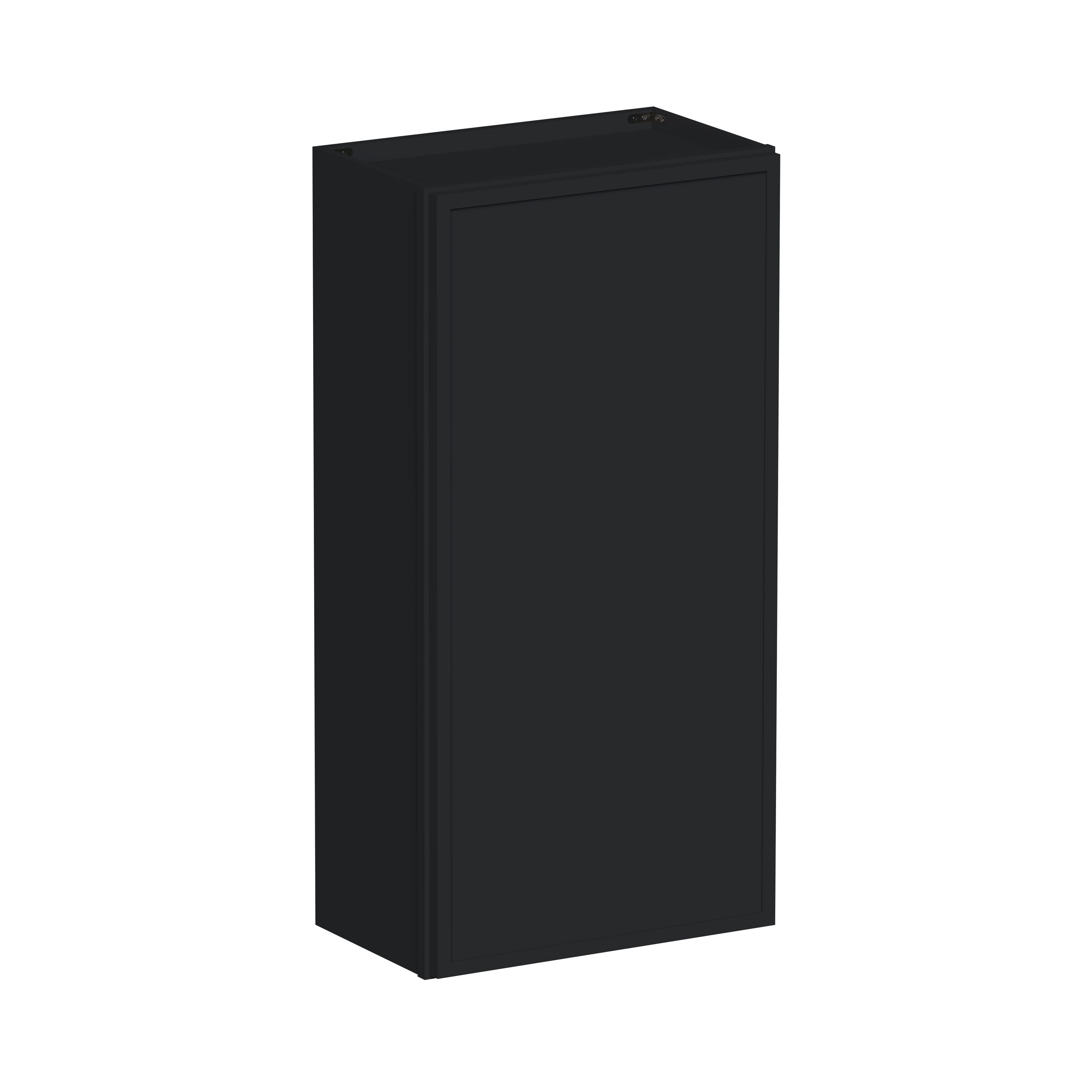 Boyel Living 21-in W x 42-in H x 12-in D Black Shaker Ready-to-Assemble Kitchen Wall Cabinet with Soft-Close Hardware #BL-W2142SSE